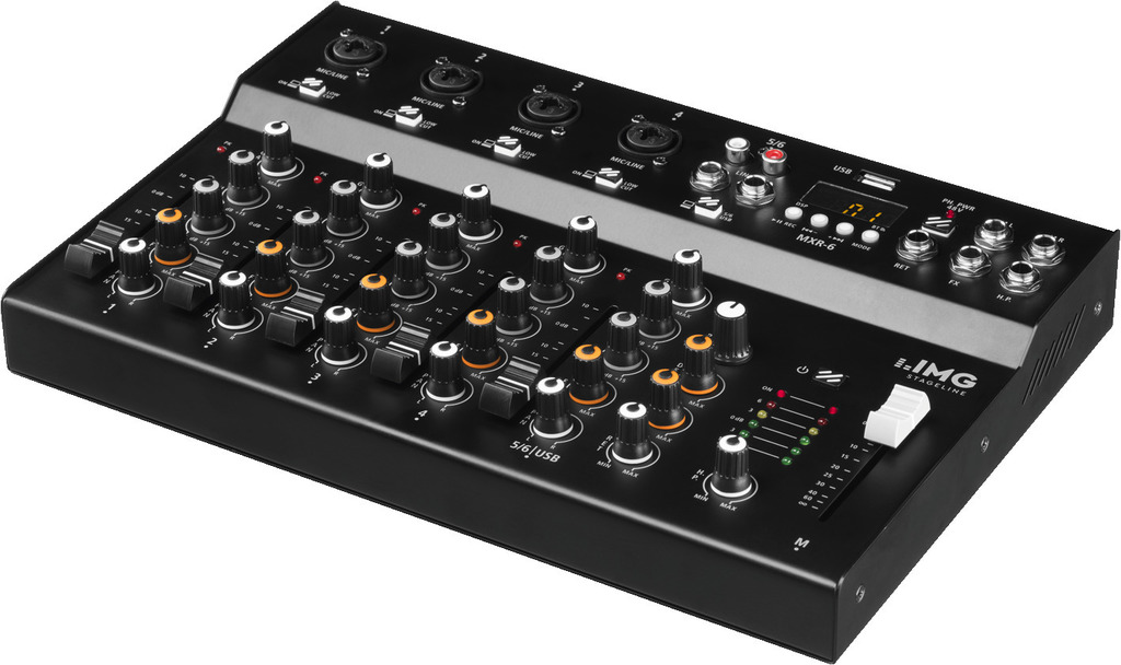 IMG STAGELINE MXR-6 6-Kanal-Audio-Mischpult