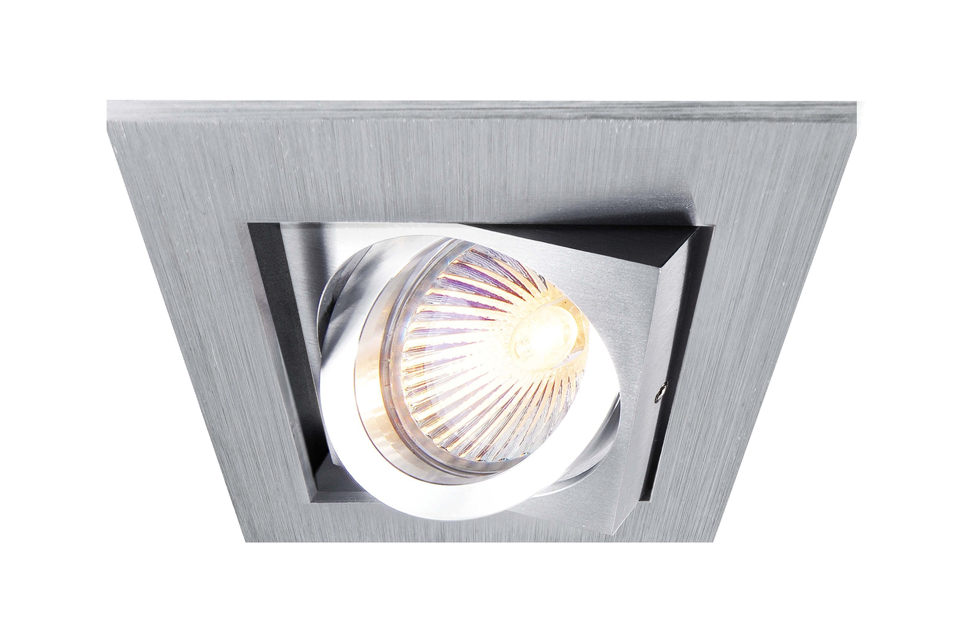 Kardan I Square, 1x max. 50 W MR16, Silber Kardan I Square, 1x max. 50 W MR16, Silber