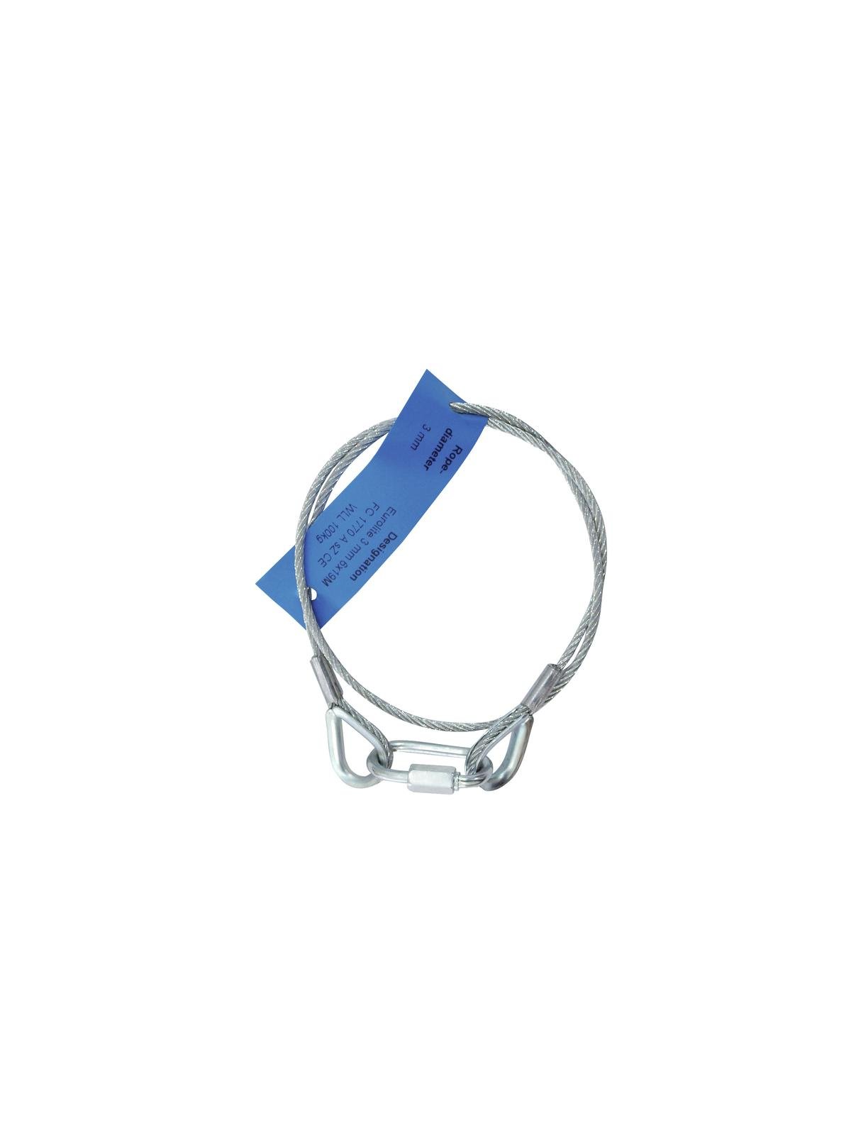 EUROLITE Sicherungsseil AG-5 3x600mm bis 5kg sil EUROLITE Sicherungsseil AG-5 3x600mm bis 5kg sil