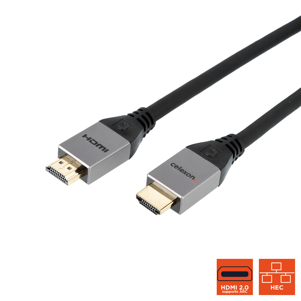 celexon HDMI Kabel mit Ethernet - 2.0a/b 4K 7,5m - Professional Line