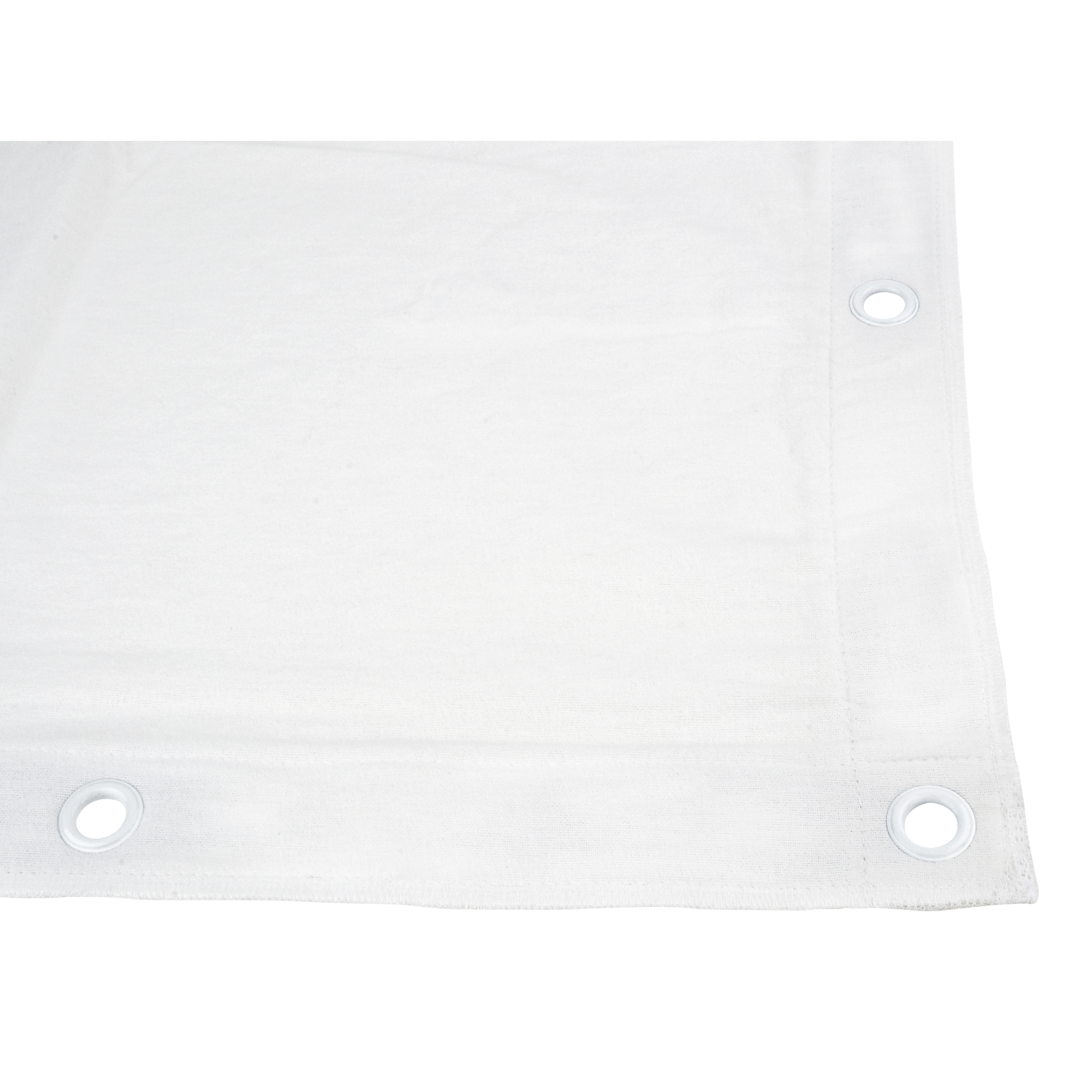 Showgear Square Cloth Dekomolton 160 g/m² Weiß - 140 (B) x 140 (H) cm - 24 Bindungsgummis