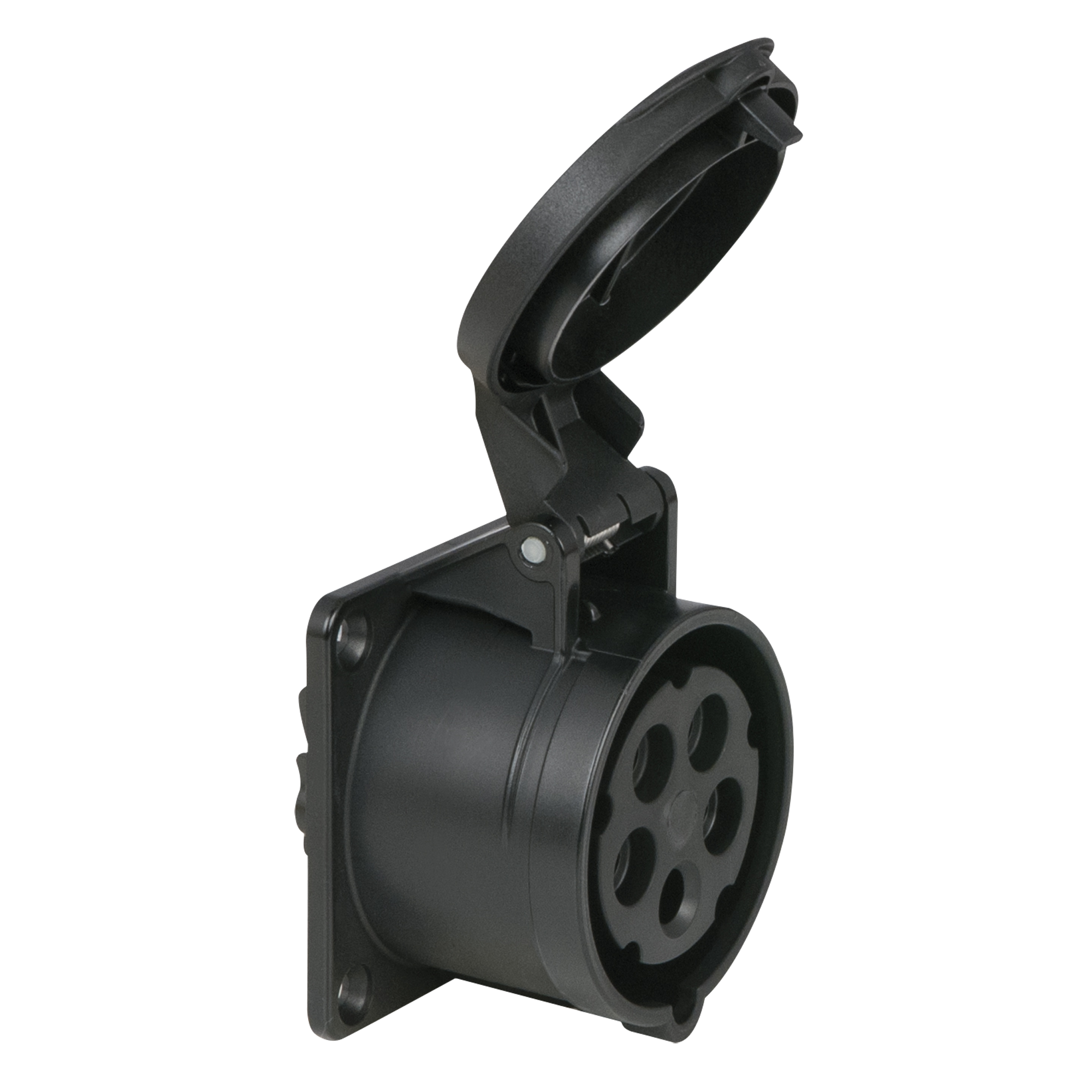 PCE CEE 16 A/400 V 5P Socket Female Black Schwarz - IP44 PCE CEE 16 A/400 V 5P Socket Female Black Schwarz - IP44