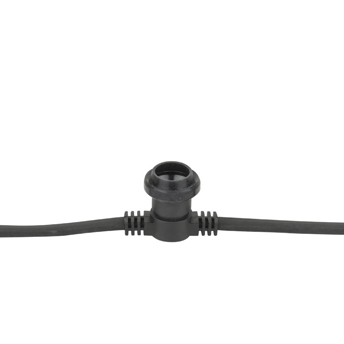 SHOWGEAR Festoon Light E27 100 cm Abstand - schwarz - 50 m SHOWGEAR Festoon Light E27 100 cm Abstand - schwarz - 50 m