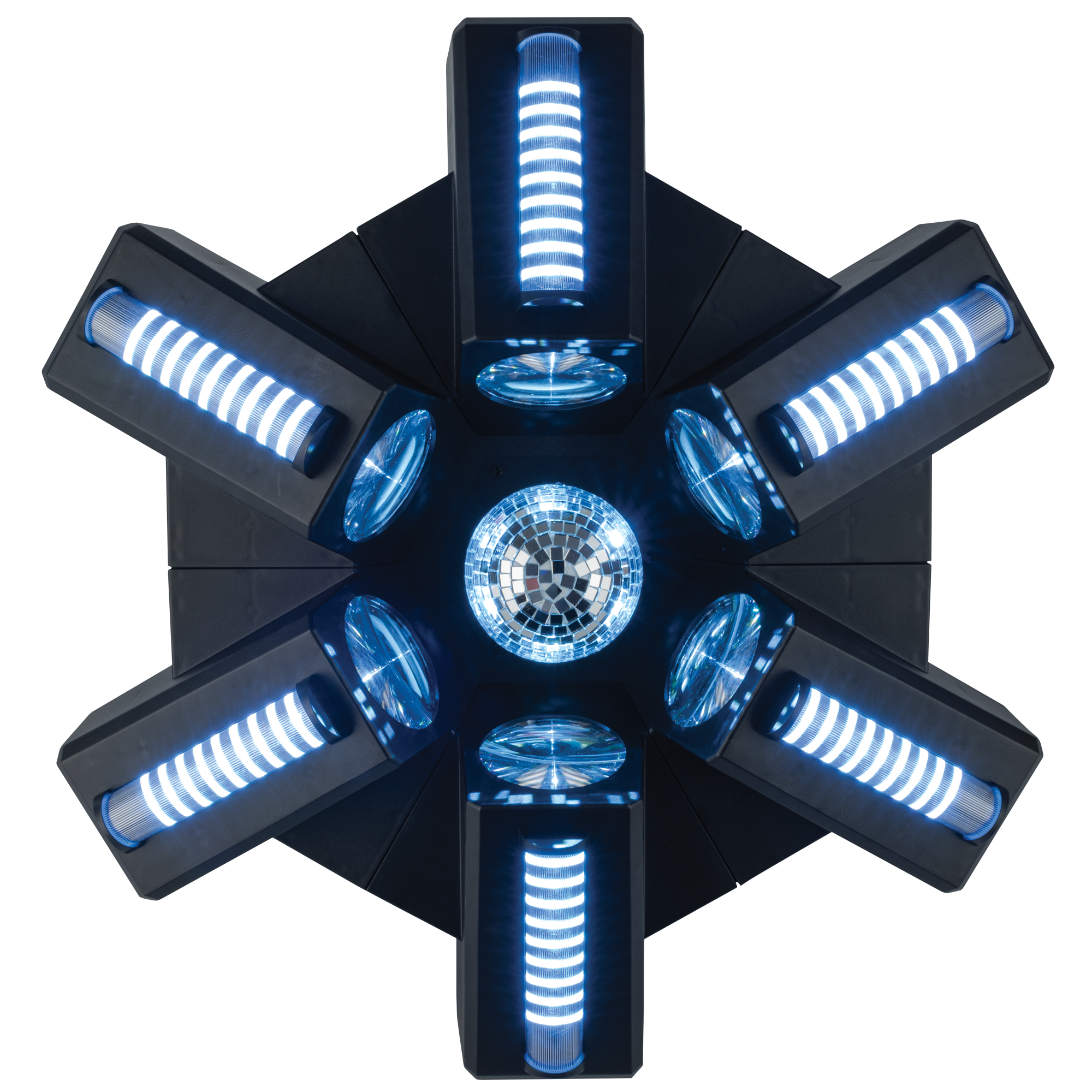 SHOWTEC Typhoon 640 6x RGBW LED mirror ball light effect 6x RGBW LED Spiegelkugel-Lichteffekt SHOWTEC Typhoon 640 6x RGBW LED mirror ball light effect 6x RGBW LED Spiegelkugel-Lichteffekt