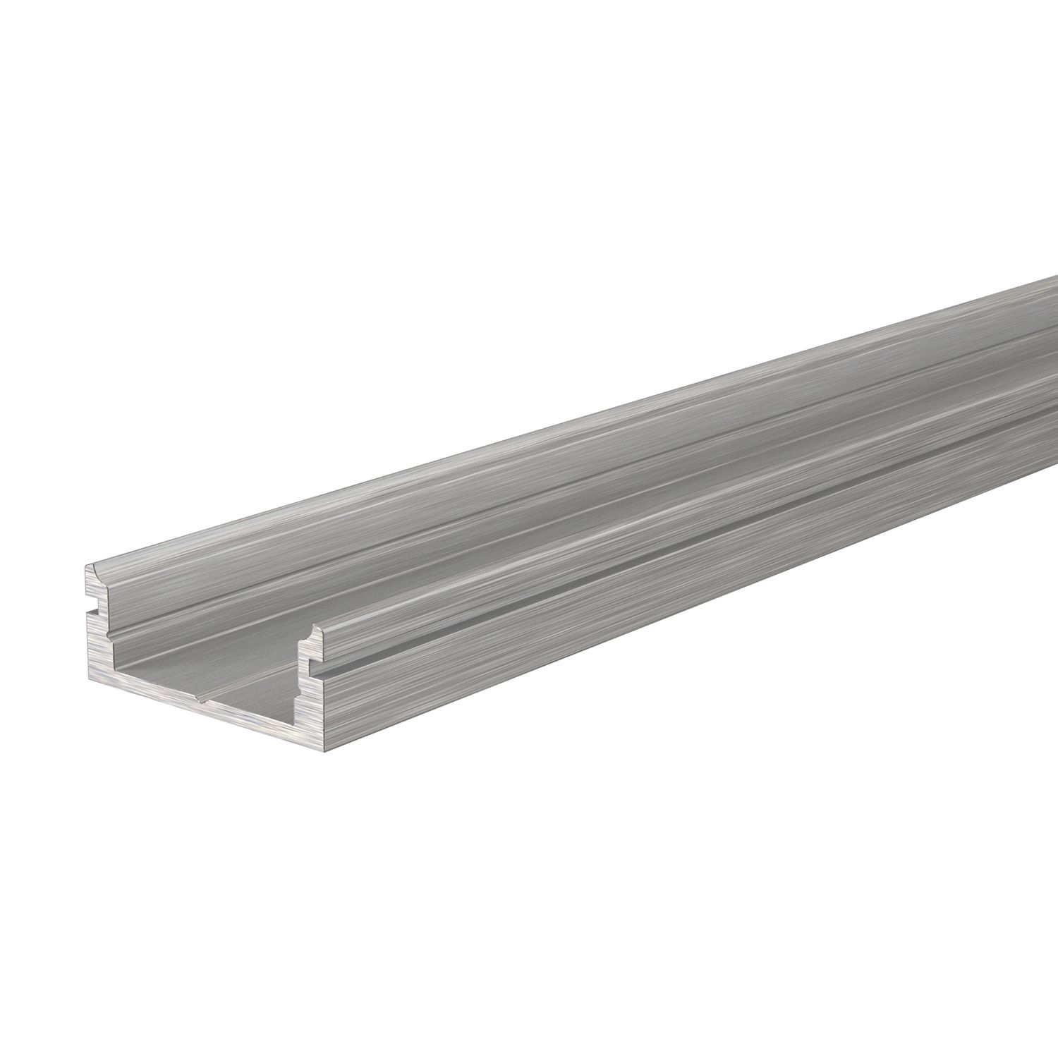 U-Profil flach AU-01-12, 2m, Silber
