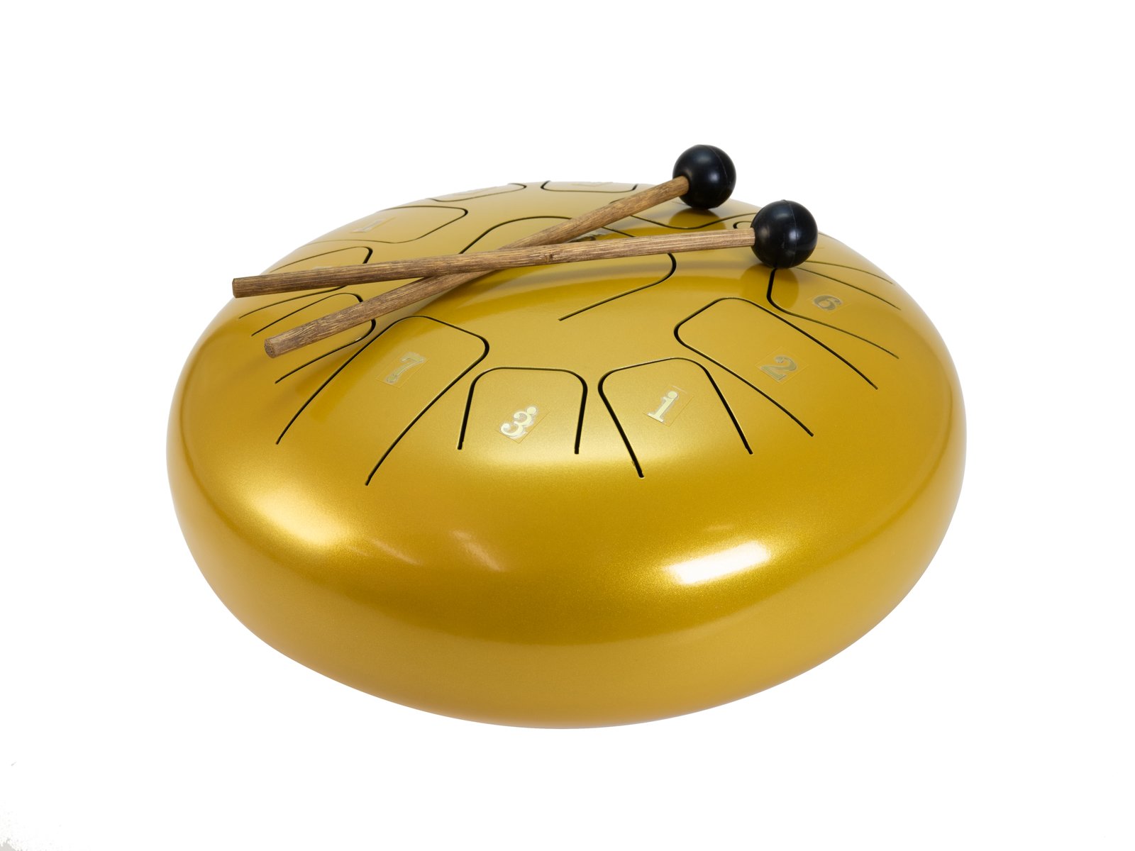 DIMAVERY TD-12 Steel Tongue Drum, gold