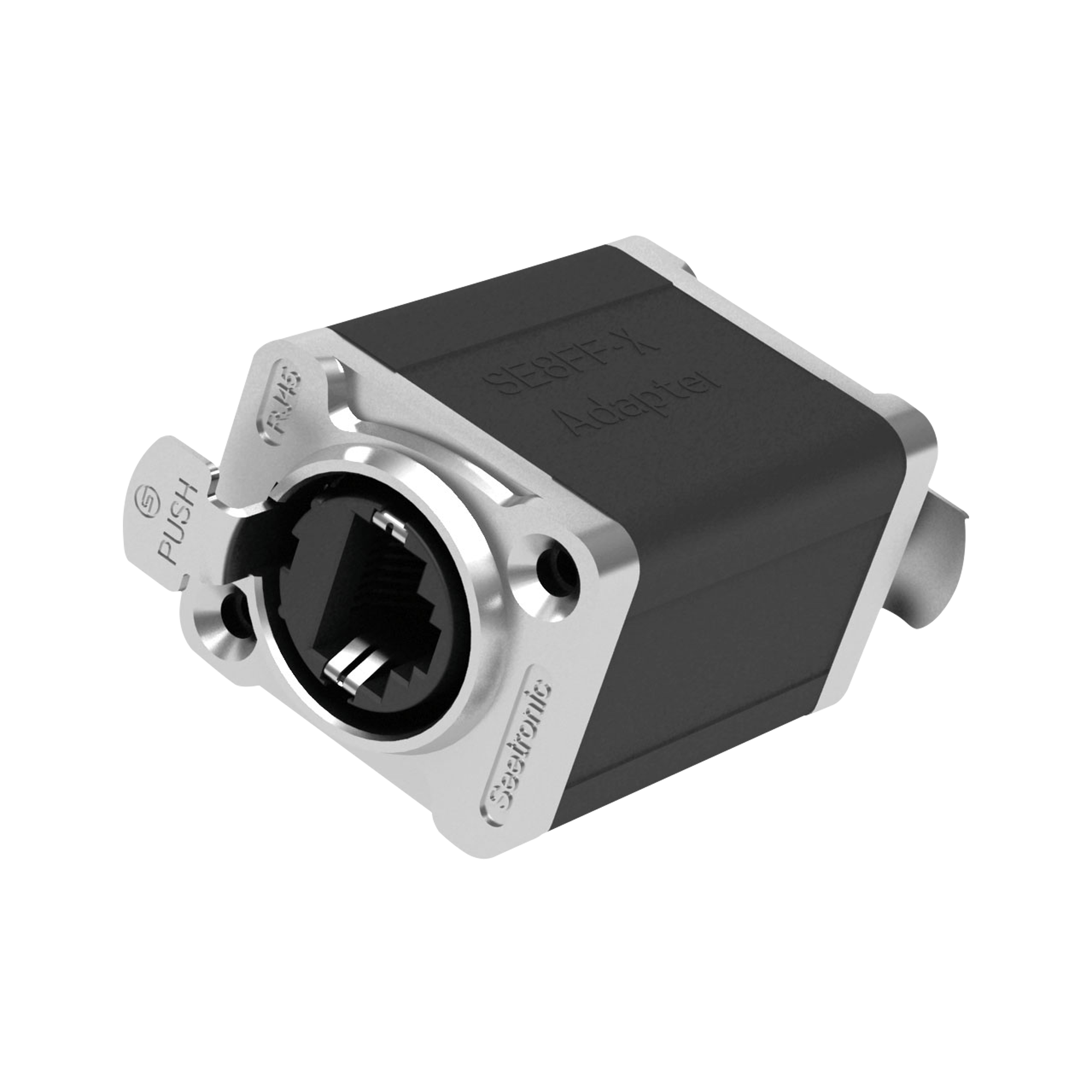 SEETRONIC RJ45 Coupler Lockable - up to 100 MHz/1 Gigabit Verriegelbar - bis zu 100 MHz/1 Gigabit