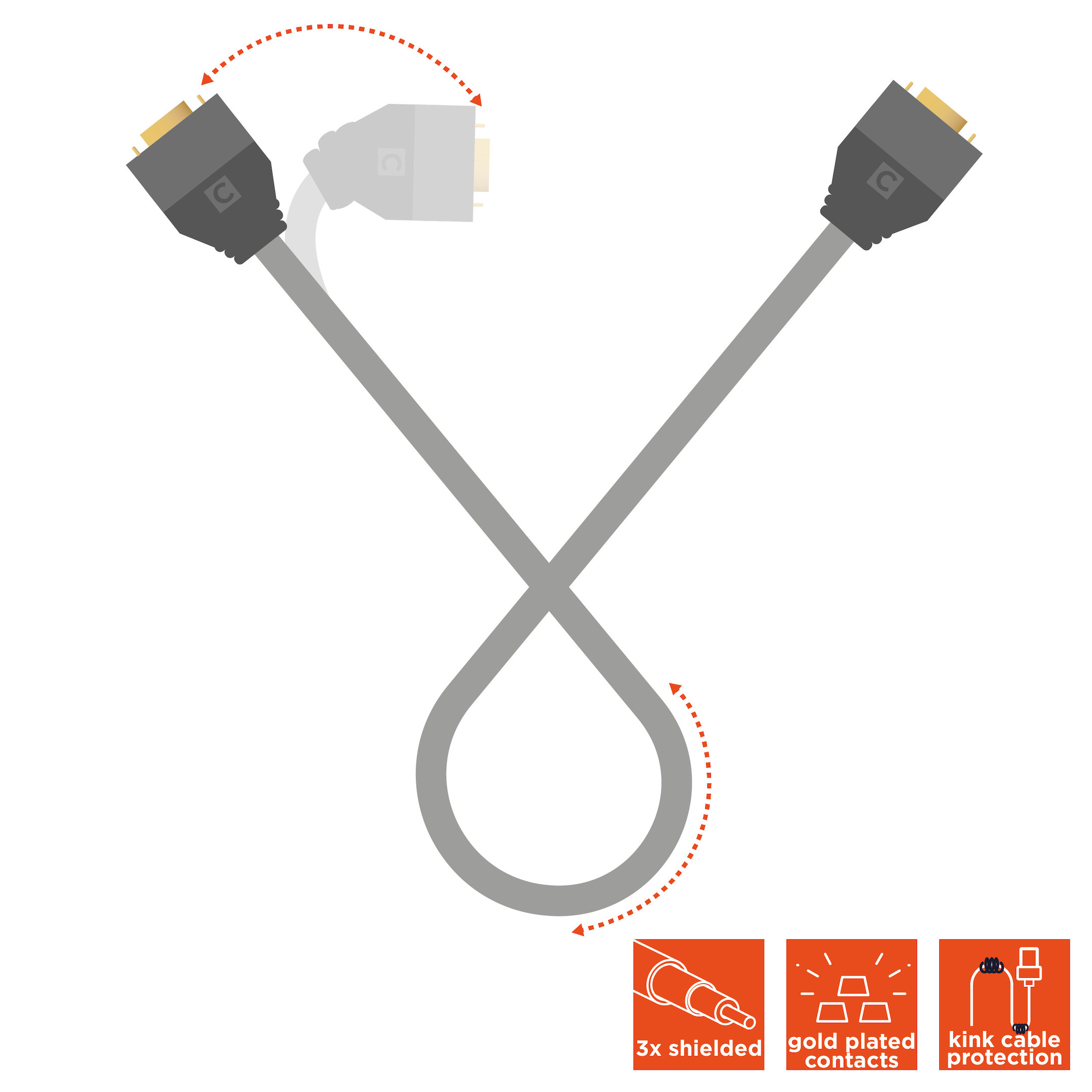 celexon VGA Kabel 7,5m - Professional Line