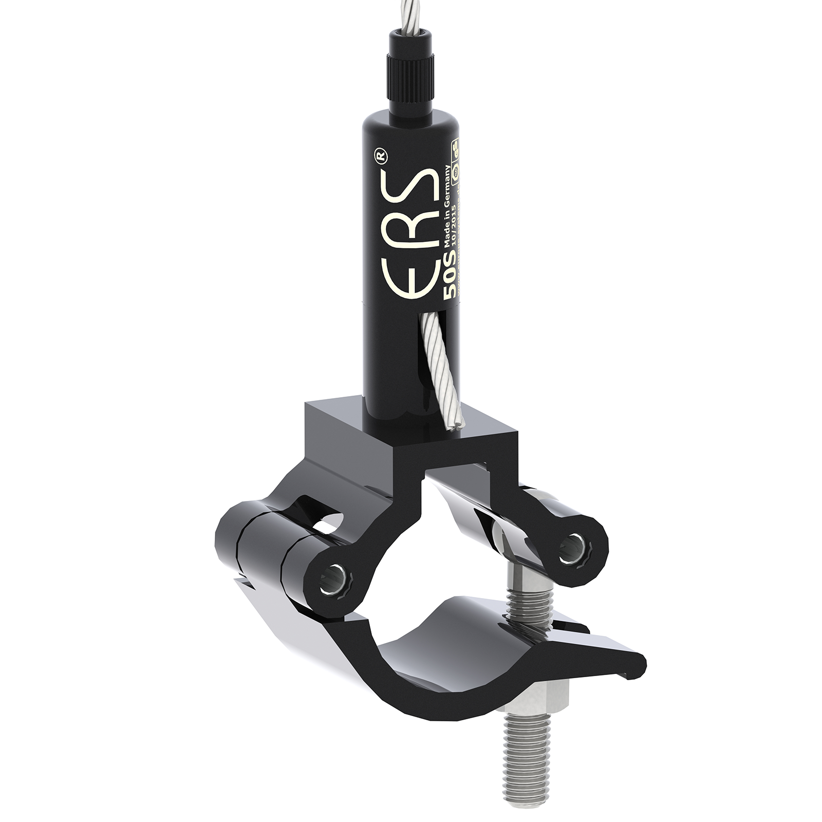 ERS EuRope-Systems RopeFix 50S mit Half Coupler Drahtseilhalter mit Half Coupler