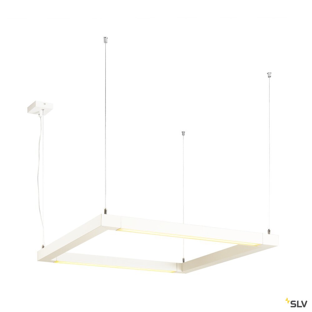 OPEN GRILL LED, Double Twist Pendelleuchte, eckig, weiss OPEN GRILL LED, Double Twist Pendelleuchte, eckig, weiss