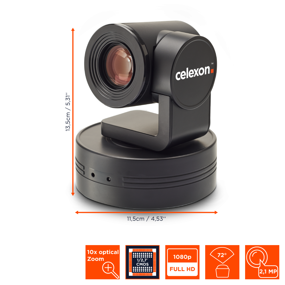 celexon PTZ Kamera Full HD Videokonferenzsystem VKS2040 