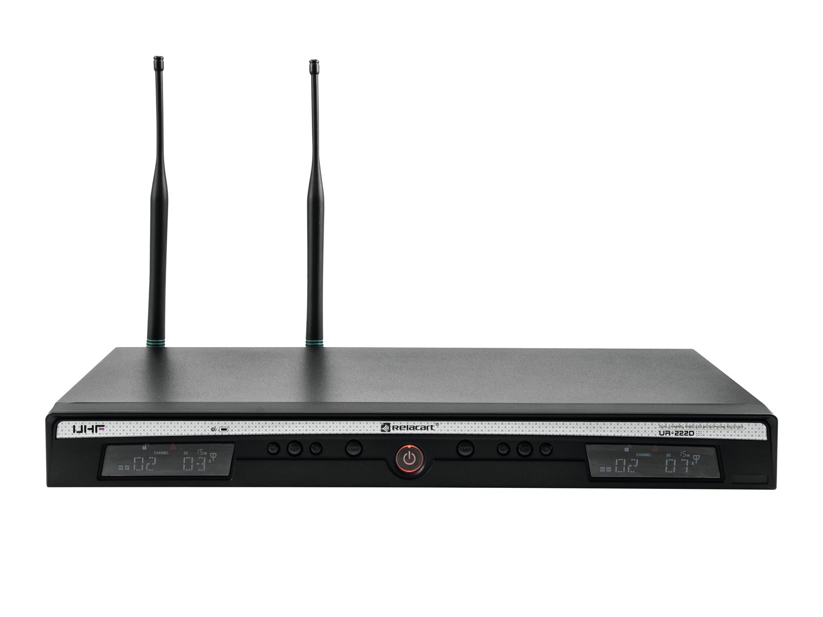RELACART UR-222D 2-Kanal UHF-Empfänger 823-832 + 863-865 MHz RELACART UR-222D 2-Kanal UHF-Empfänger 823-832 + 863-865 MHz