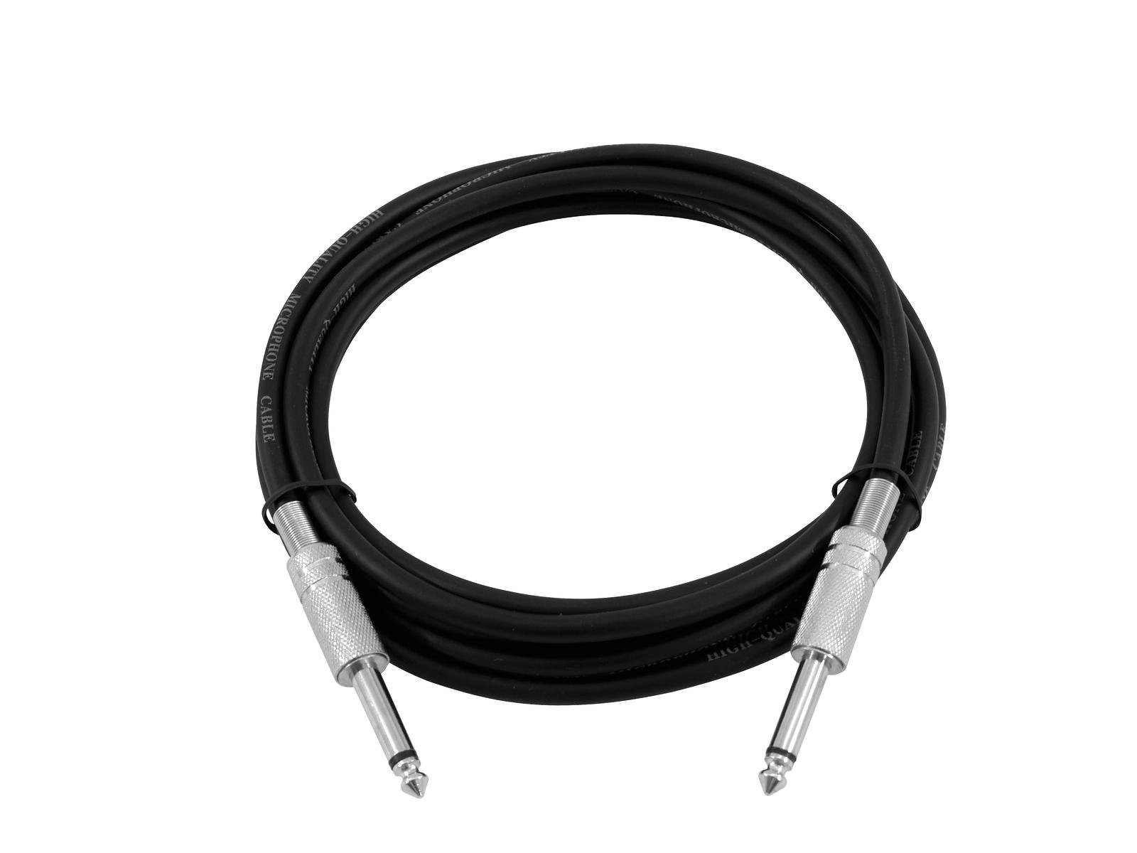 OMNITRONIC Klinkenkabel 6,3 mono 6m sw OMNITRONIC Klinkenkabel 6,3 mono 6m sw