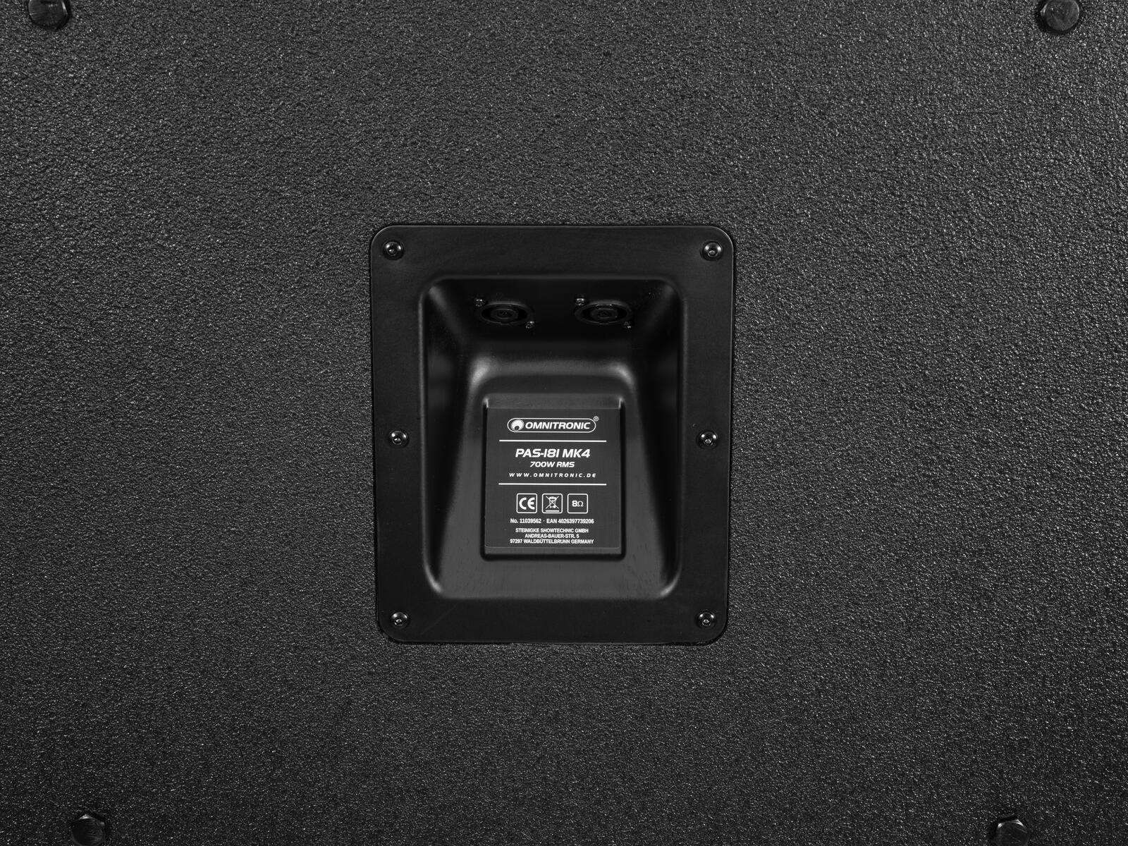OMNITRONIC PAS-181 MK4 Subwoofer OMNITRONIC PAS-181 MK4 Subwoofer
