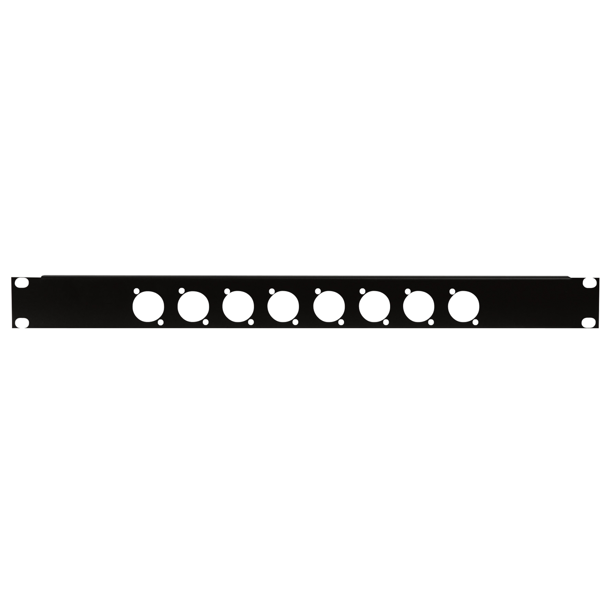 SHOWGEAR 19 Inch Connector Panel 1HE, für 8 XLR-Anschlüsse (Größe D) SHOWGEAR 19 Inch Connector Panel 1HE, für 8 XLR-Anschlüsse (Größe D)