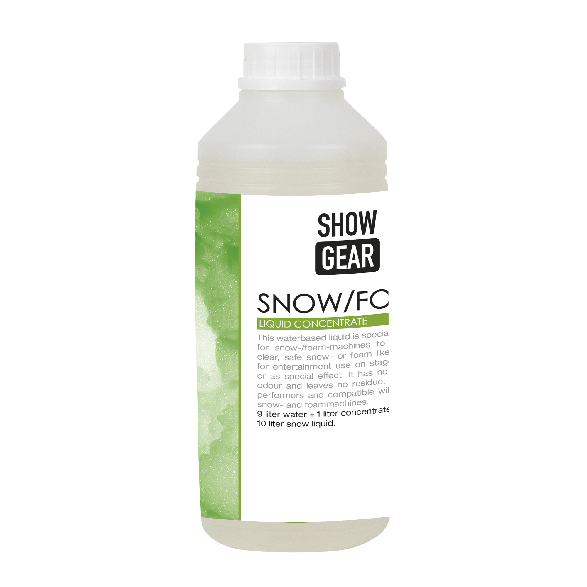 SHOWGEAR Snow/Foam Concentrate 1 litre 1 litre - water-based 1 Liter - wasserbasiert SHOWGEAR Snow/Foam Concentrate 1 litre 1 litre - water-based 1 Liter - wasserbasiert
