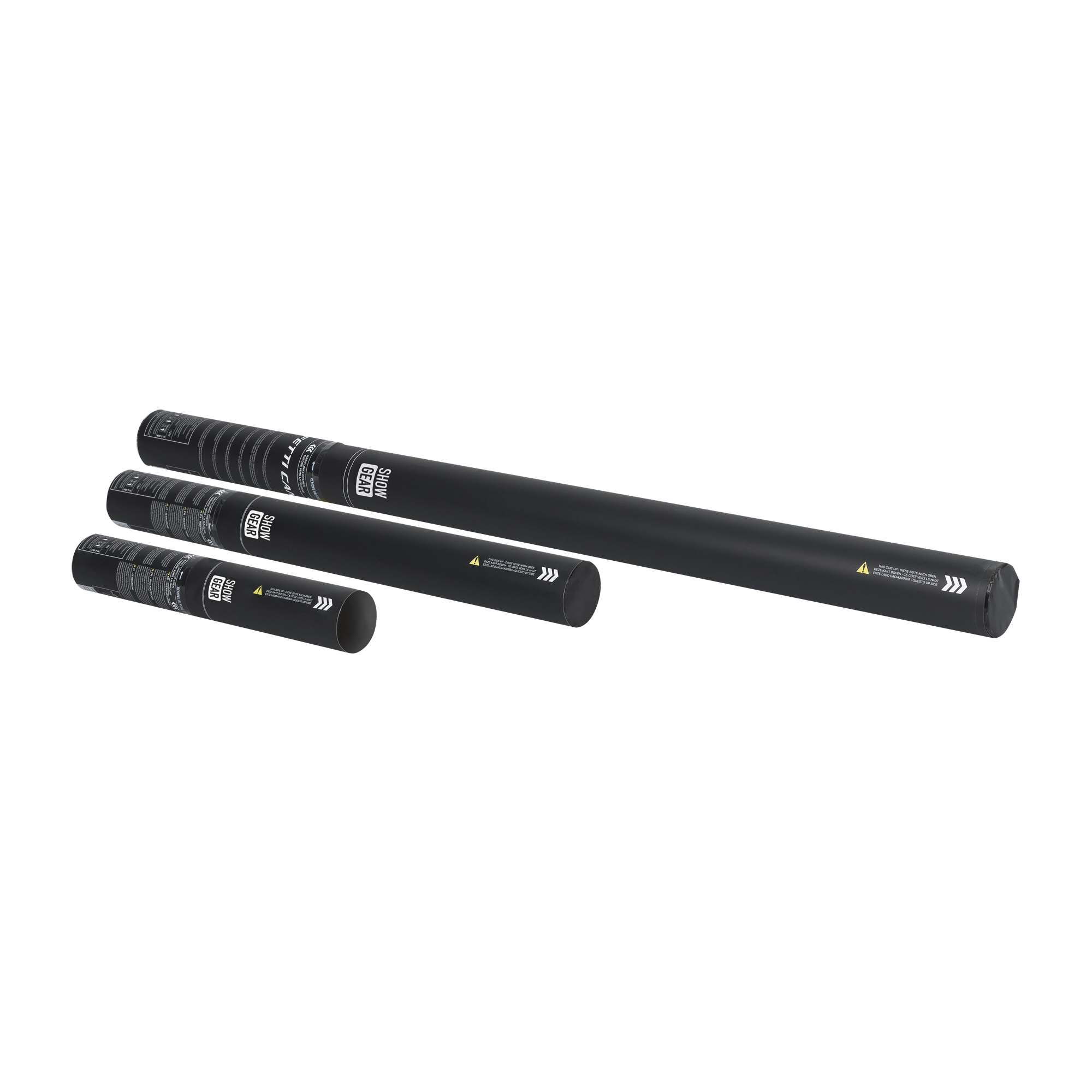 SHOWGEAR Handheld Streamer Cannon Pro 80 cm, silber metallic, feuerhemmend SHOWGEAR Handheld Streamer Cannon Pro 80 cm, silber metallic, feuerhemmend