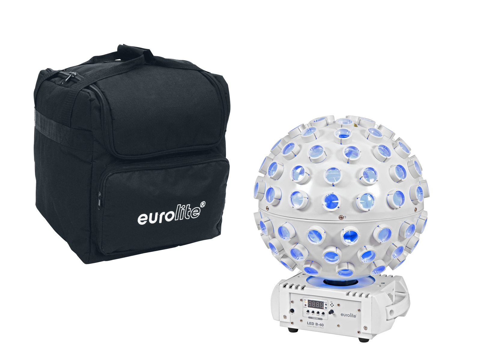 EUROLITE Set LED B-40 Laser Strahleneffekt ws + Softbag