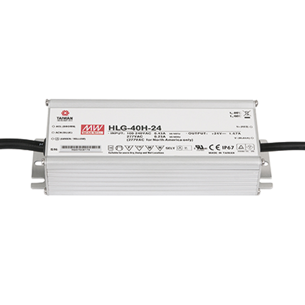 MEANWELL LED Power Supply 40 W/24 V DC MEAN WELL HLG-40H-24 MEANWELL LED Power Supply 40 W/24 V DC MEAN WELL HLG-40H-24