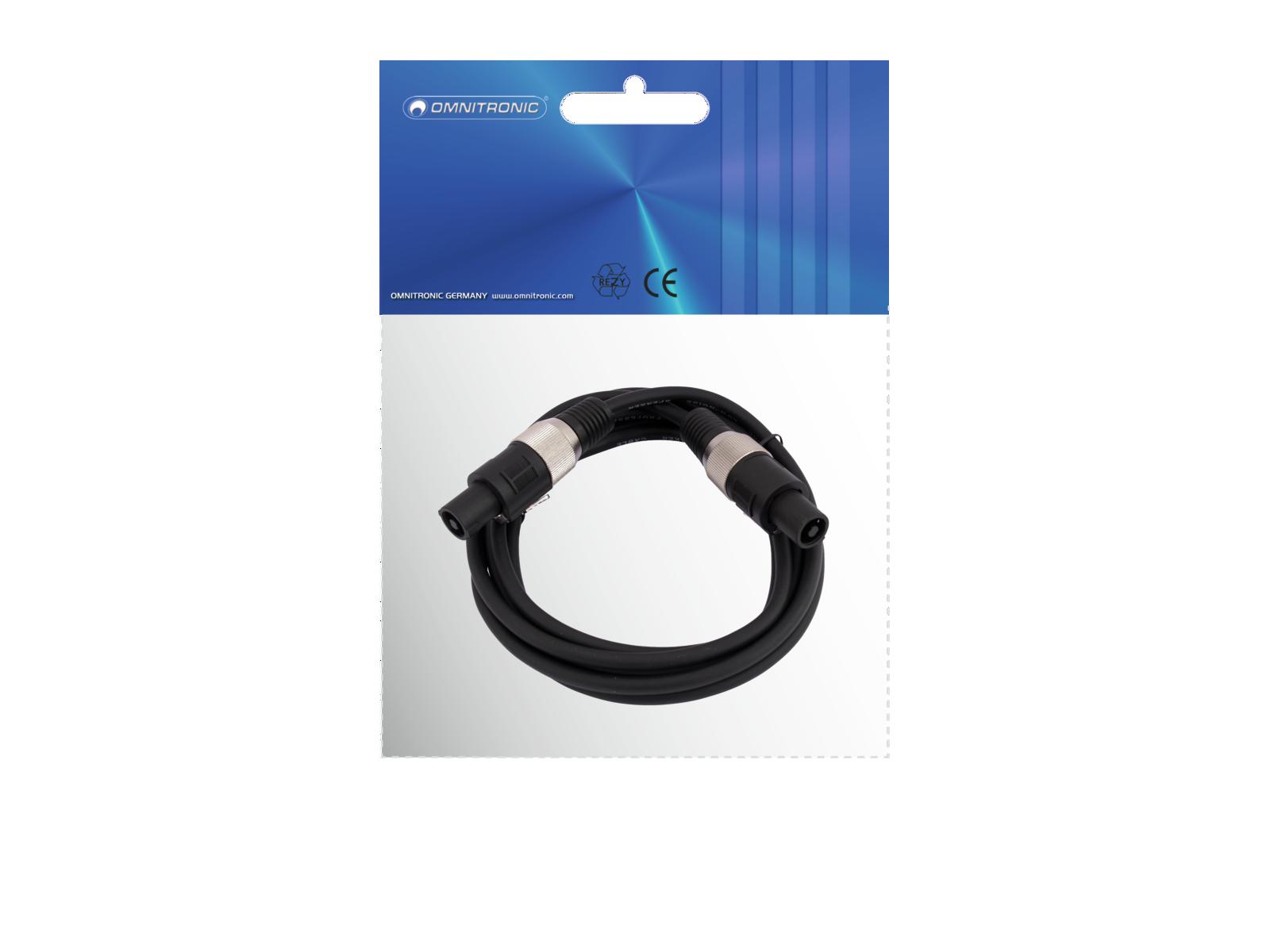 OMNITRONIC Lautsprecherkabel Speaker 2x2,5 1,5m sw OMNITRONIC Lautsprecherkabel Speaker 2x2,5 1,5m sw