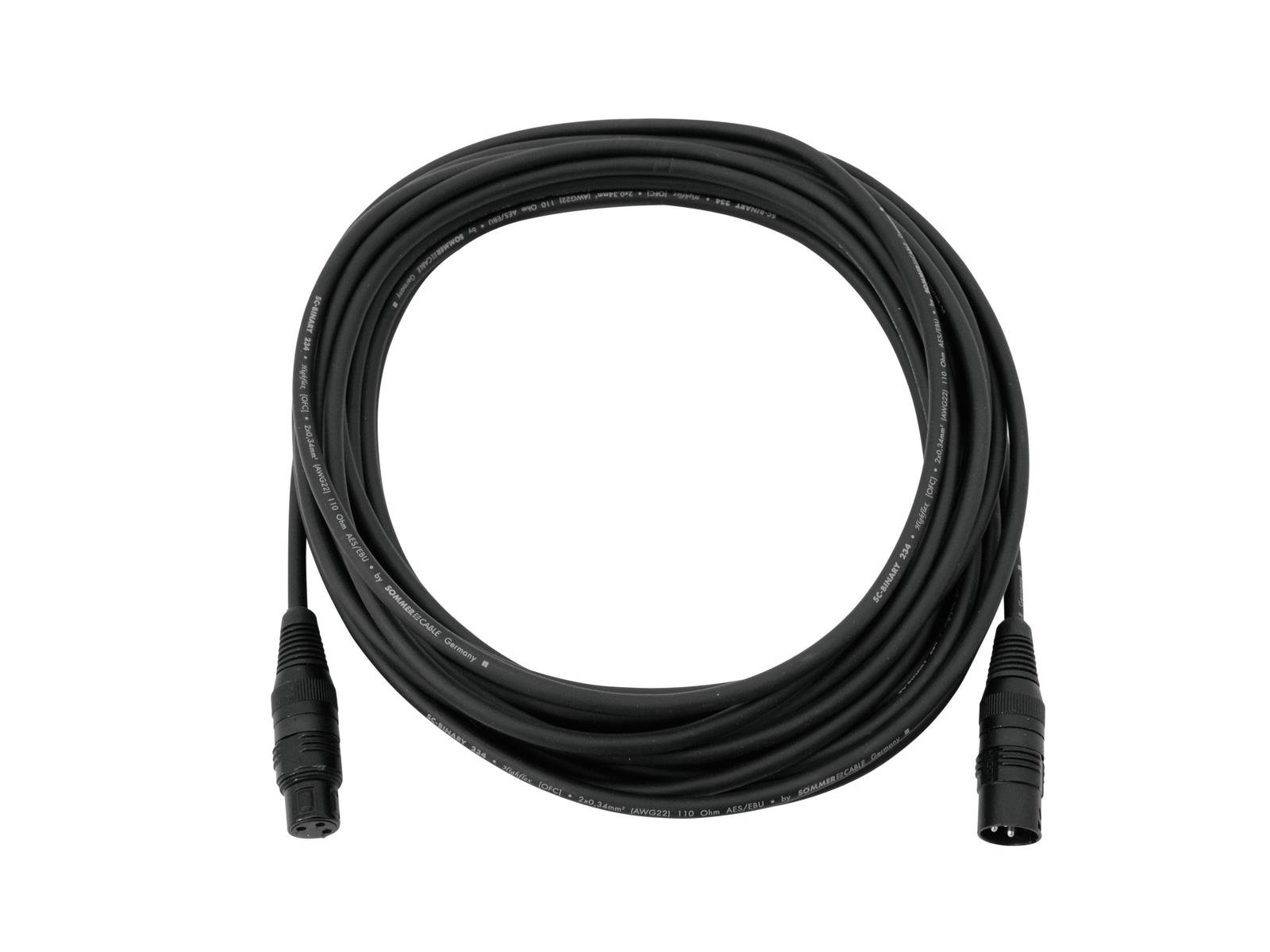 SOMMER CABLE DMX Kabel XLR 3pol 15m sw Hicon SOMMER CABLE DMX Kabel XLR 3pol 15m sw Hicon