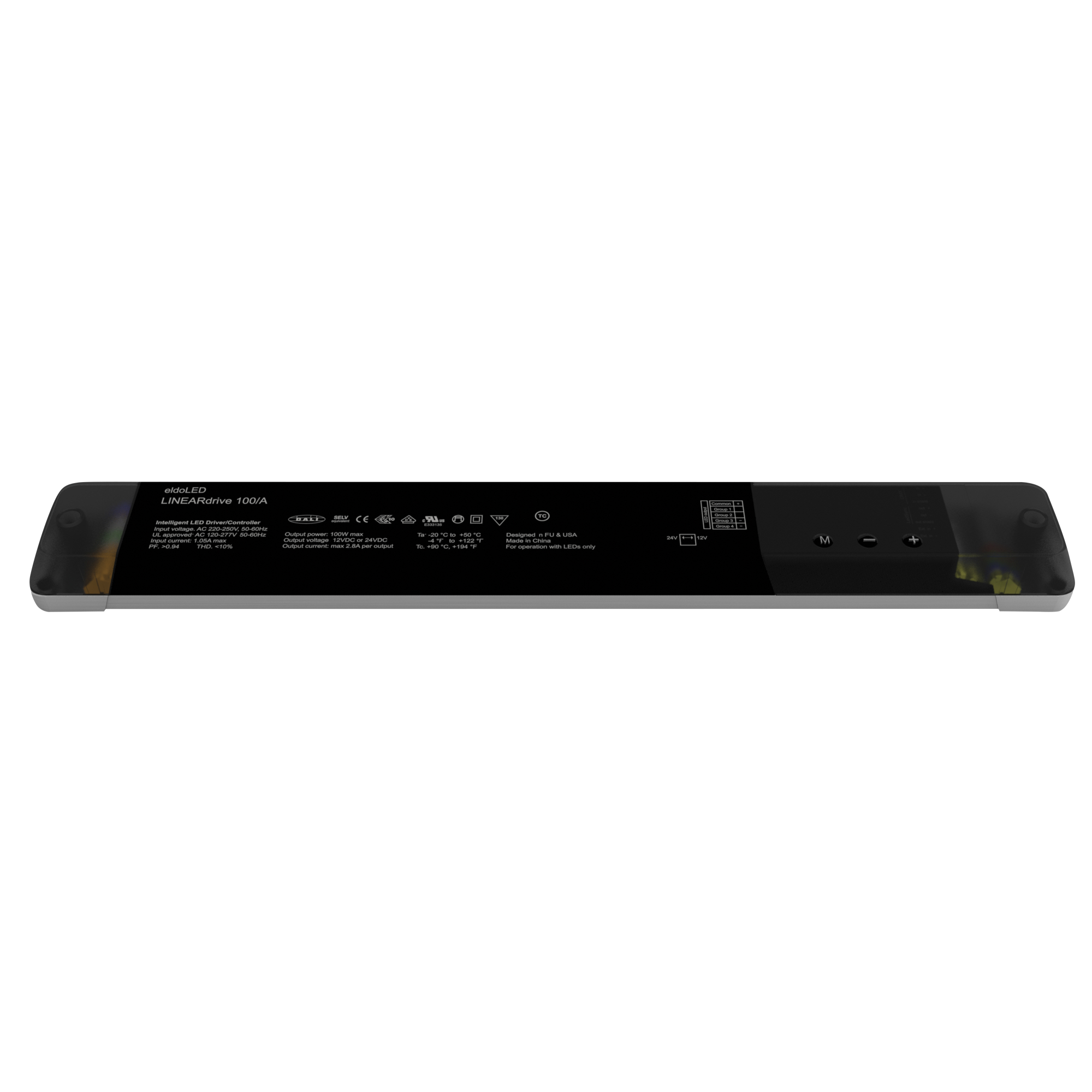 ELDOLED LINEARdrive AC 100 W Constant Voltage C-Spannung DALI / DMX / RDM, LedSync, 0-10 V ELDOLED LINEARdrive AC 100 W Constant Voltage C-Spannung DALI / DMX / RDM, LedSync, 0-10 V