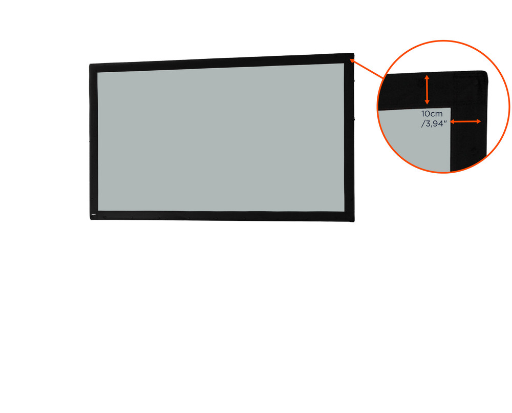 celexon Tuch für Faltrahmen Mobil Expert - 366 x 206 cm Rückprojektion