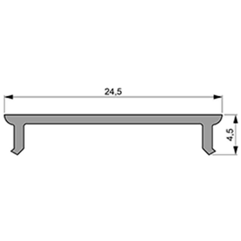 Abdeckung P-01-20, 2m, milchig