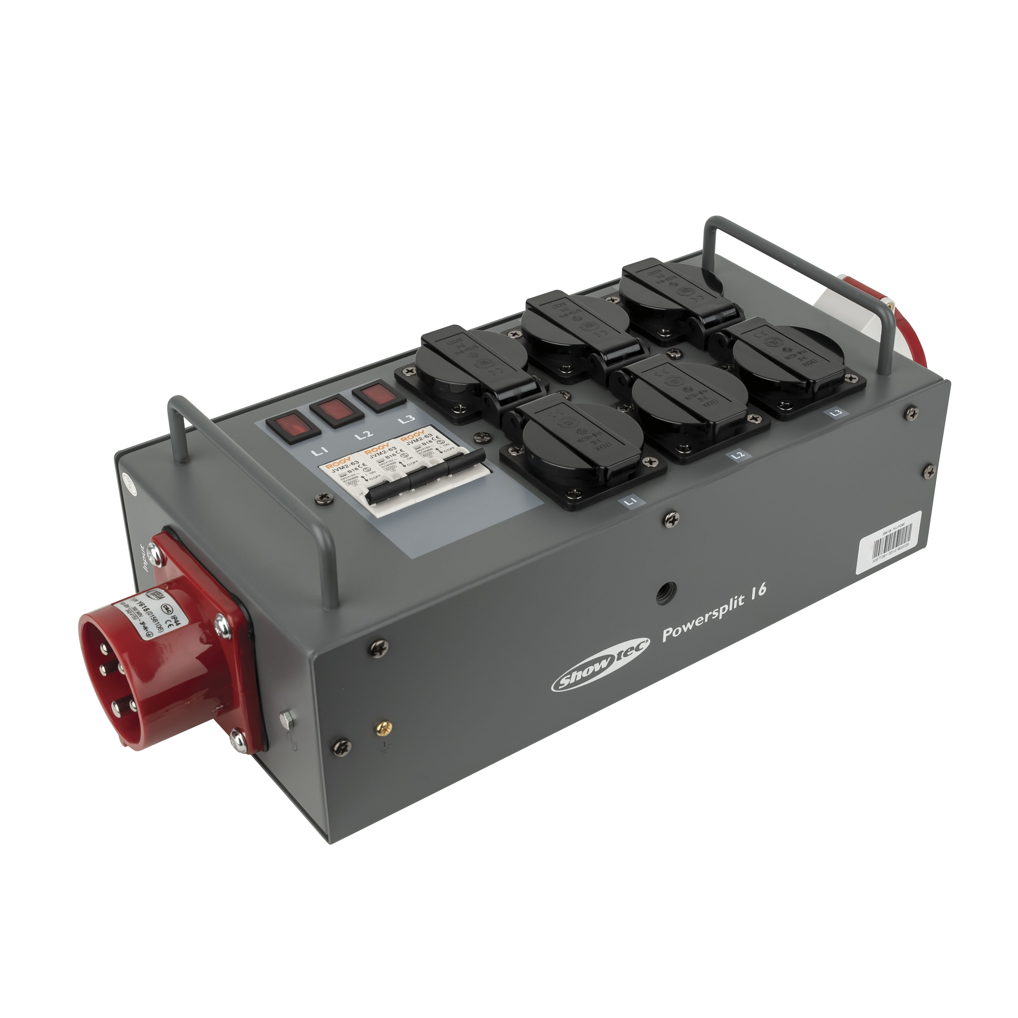 SHOWGEAR Powersplit 16 CEE 16 A Leistungsteiler mit Sicherung SHOWGEAR Powersplit 16 CEE 16 A Leistungsteiler mit Sicherung