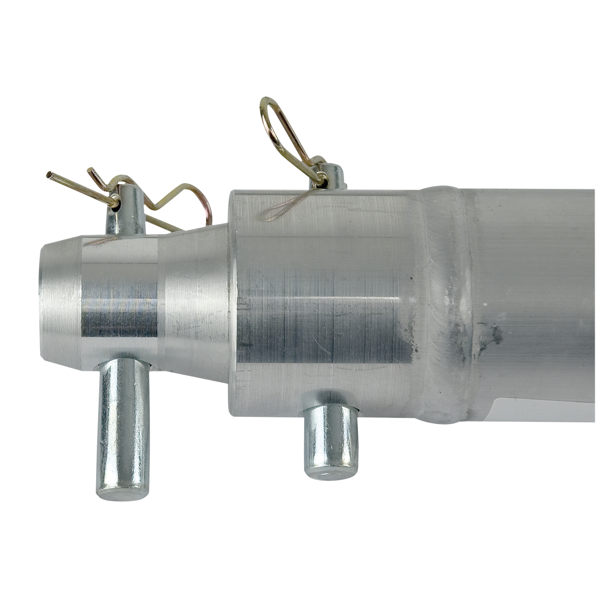 Milos F Truss - Single Tube 50 mm Tube F 250 - incl. 1x female receiver - 25 cm - silver
