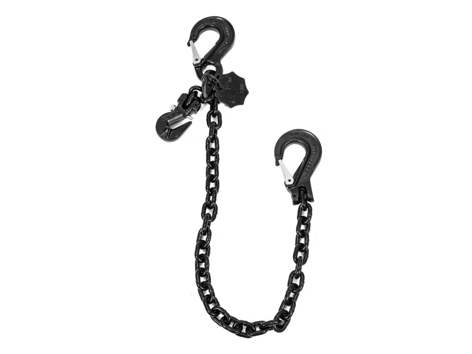SAFETEX Anschlagkette EN818-4 mit Verkürzungshaken 1m WLL2000kg SAFETEX Anschlagkette EN818-4 mit Verkürzungshaken 1m WLL2000kg