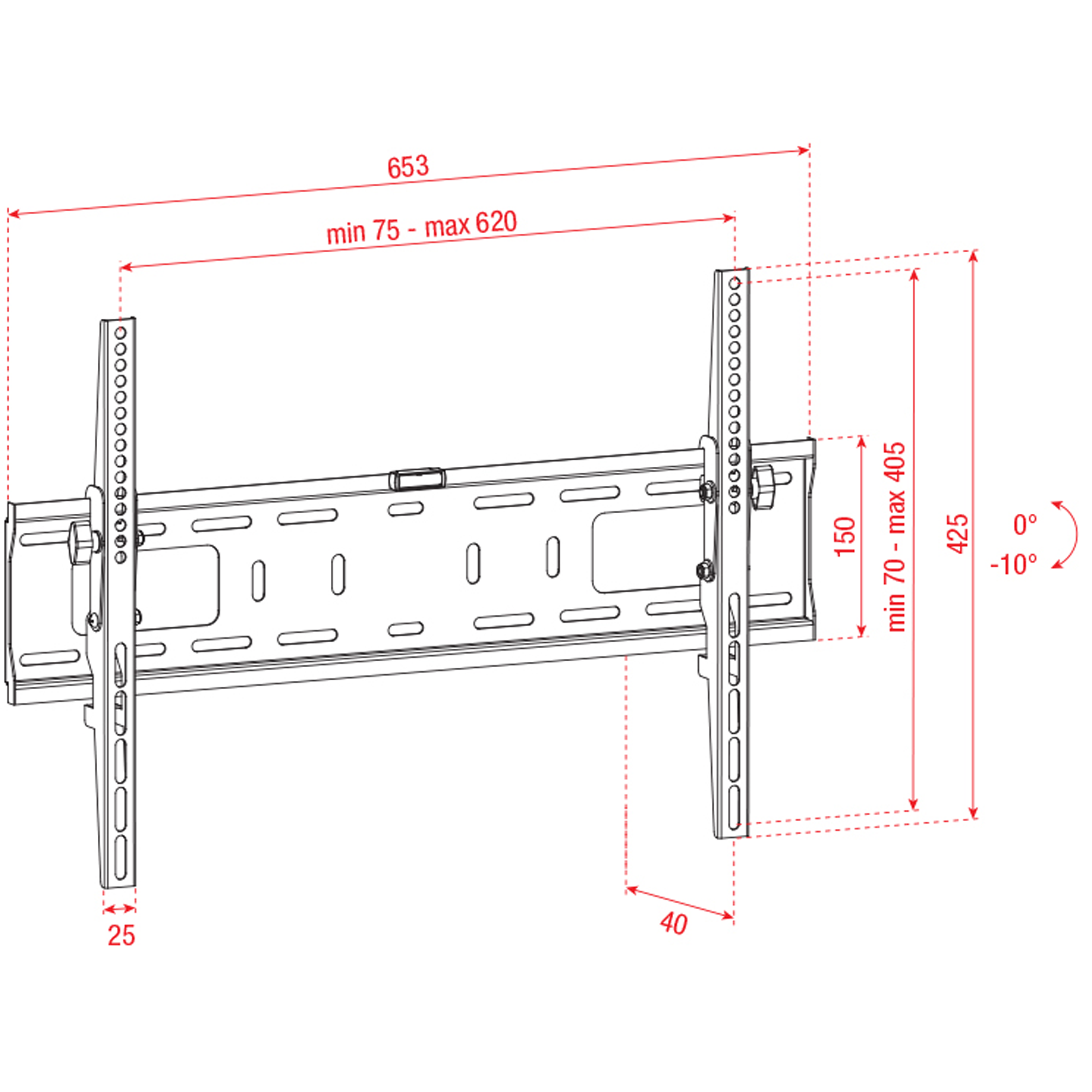 SHOWGEAR PLB3770 TV Wall Mount für 37" - 70"