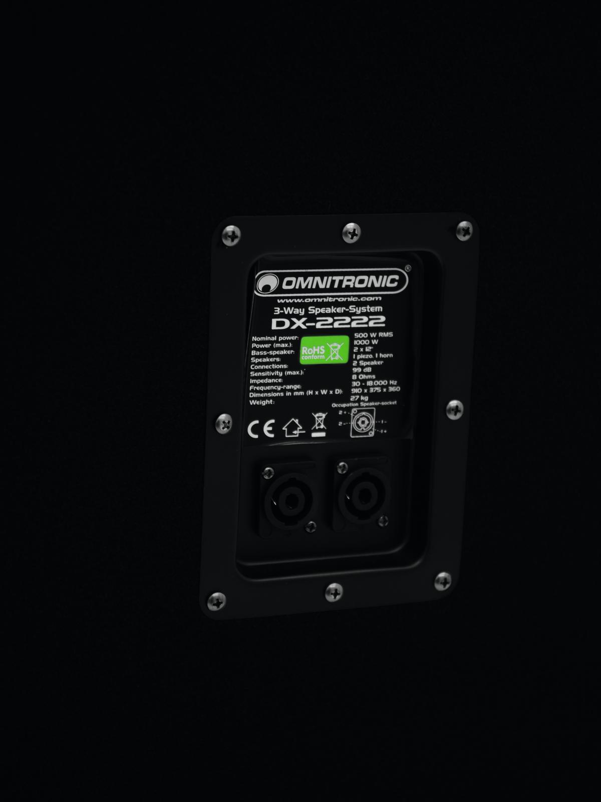 OMNITRONIC DX-2222 3-Wege Box 1000 W OMNITRONIC DX-2222 3-Wege Box 1000 W