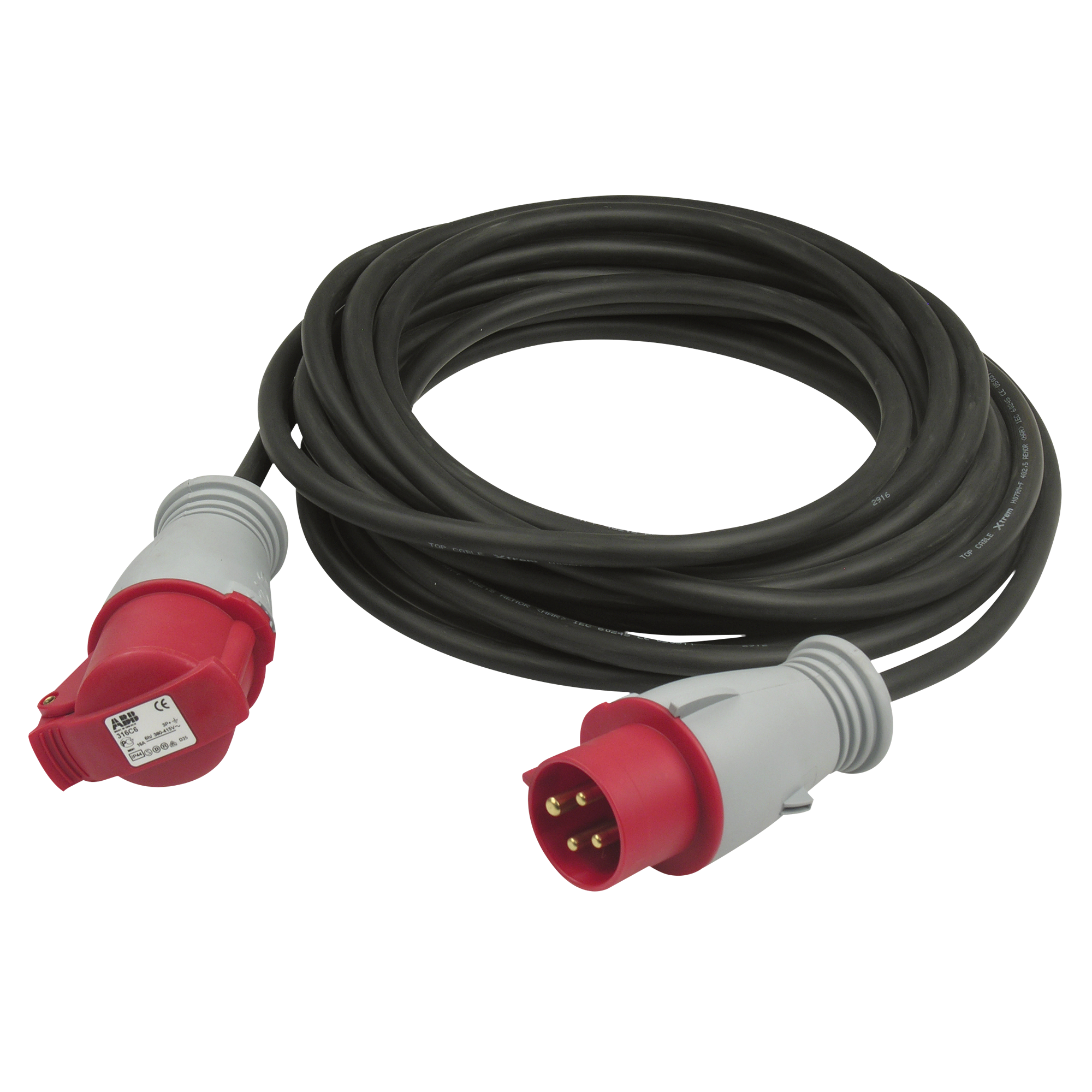 DAP Motor cable CEE 4P 16 A Red Rot