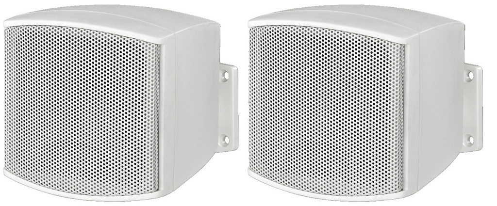 MONACOR EUL-26/WS ELA-Miniatur-Lautsprecherboxen-Paar