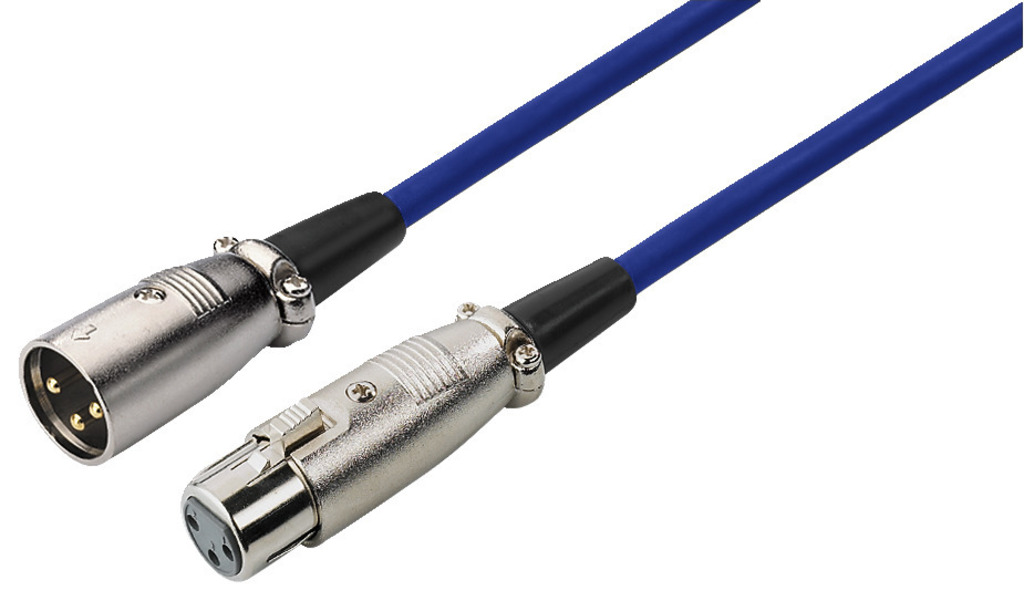 MONACOR MEC-100/BL XLR-Kabel, 1 m MONACOR MEC-100/BL XLR-Kabel, 1 m