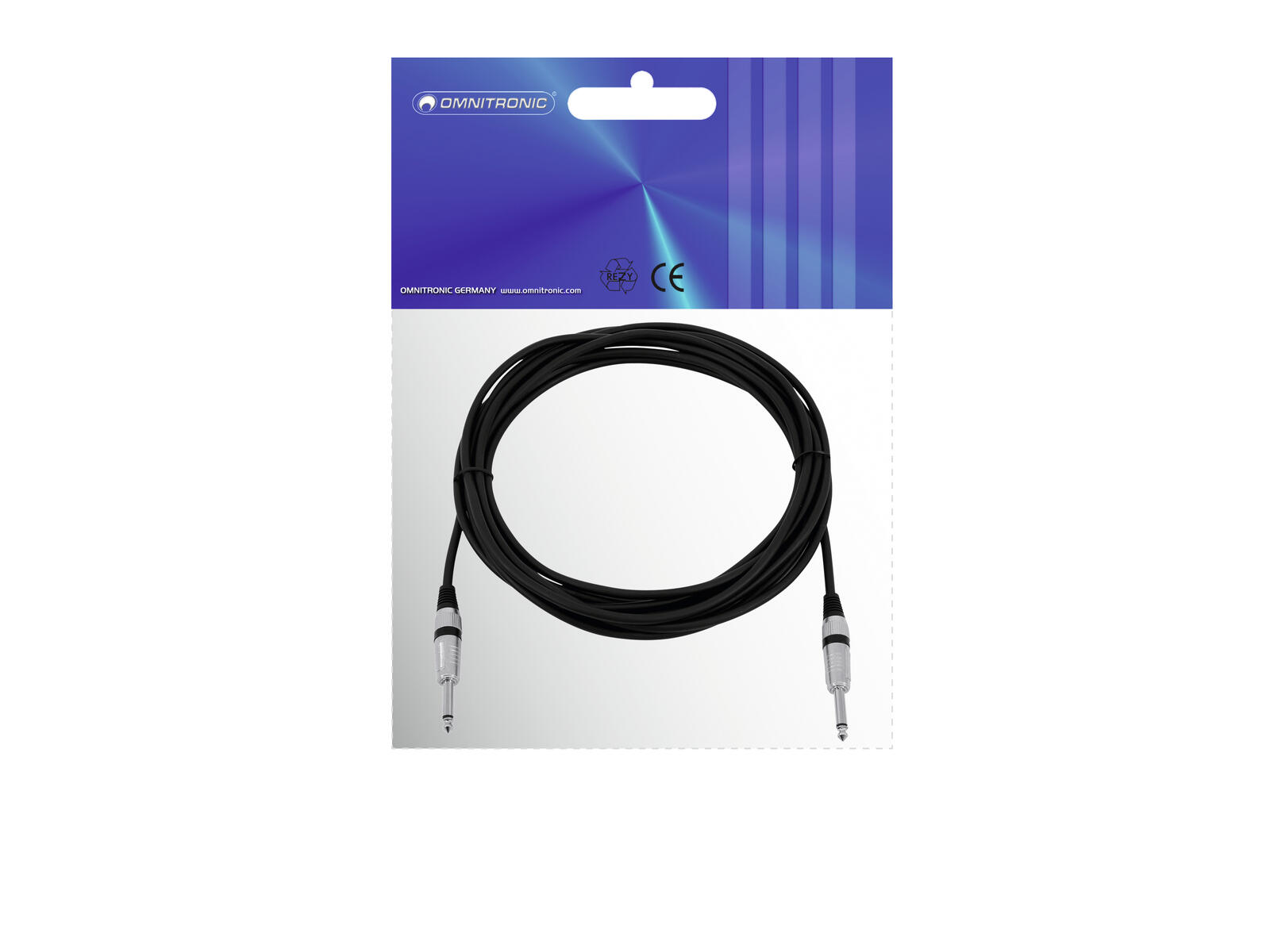 OMNITRONIC Klinkenkabel 6,3 mono 6m sw ROAD