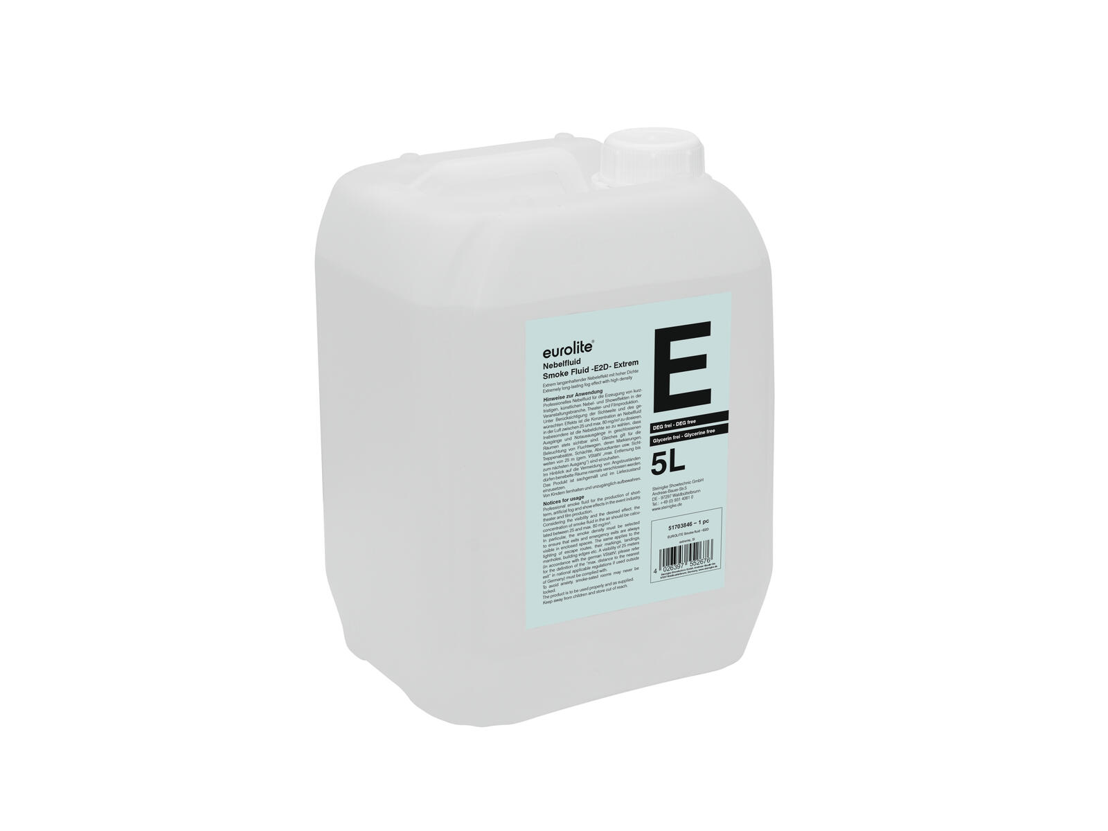 EUROLITE SMOKE FLUID -E2D- Extrem, 5l Nebelfluid