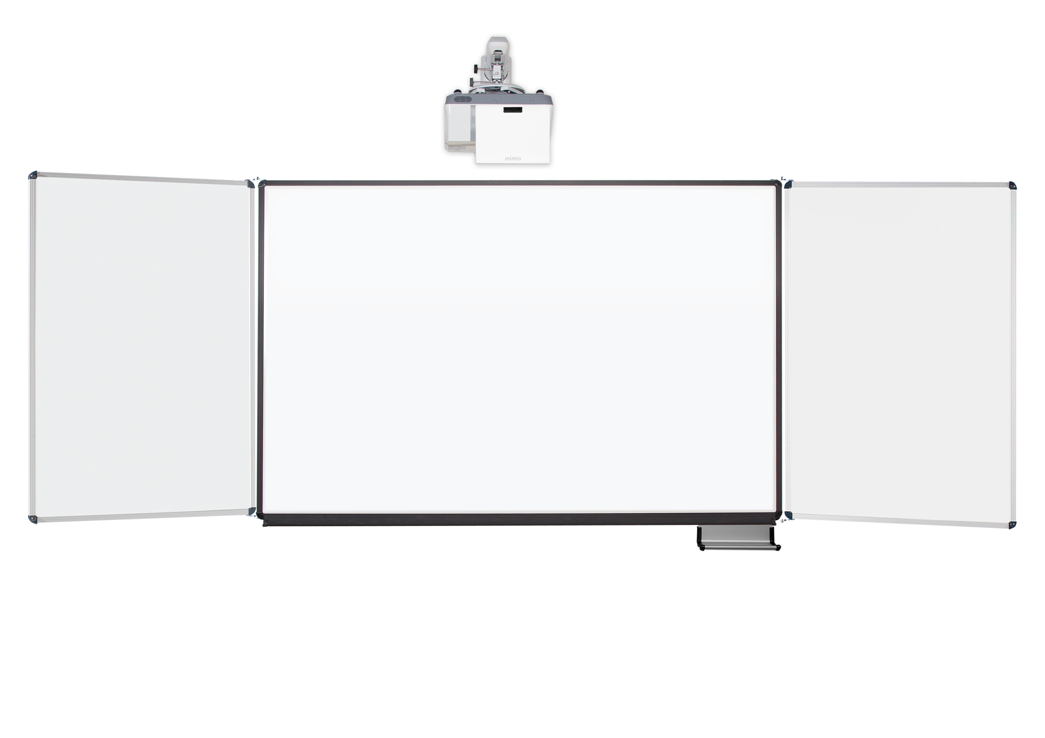 celexon Whiteboard Projektions-Schreibtafel Expert 207 x 130 cm mit Flügeln PEN 