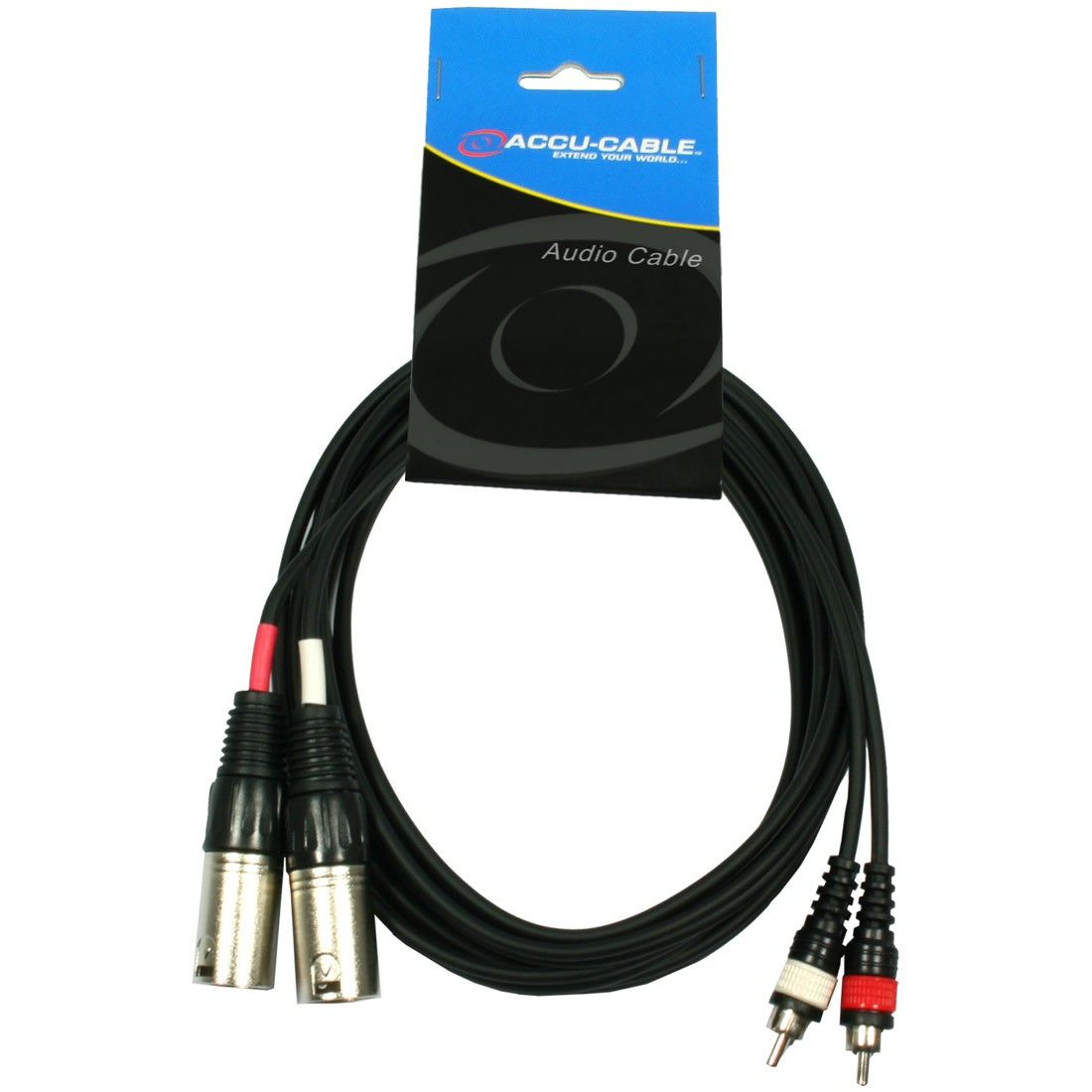 AC-2XM-2RM/3 2x XLR male to 2x RCA cinch AC-2XM-2RM/3 2x XLR male to 2x RCA cinch