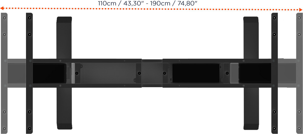 celexon elektrisch höhenverstellbarer Schreibtisch Professional eAdjust-58123 - schwarz