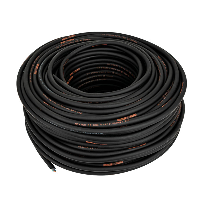 Titanex Neoprene Cable, Black 100-m-Rolle/3 x 2,5 mm2