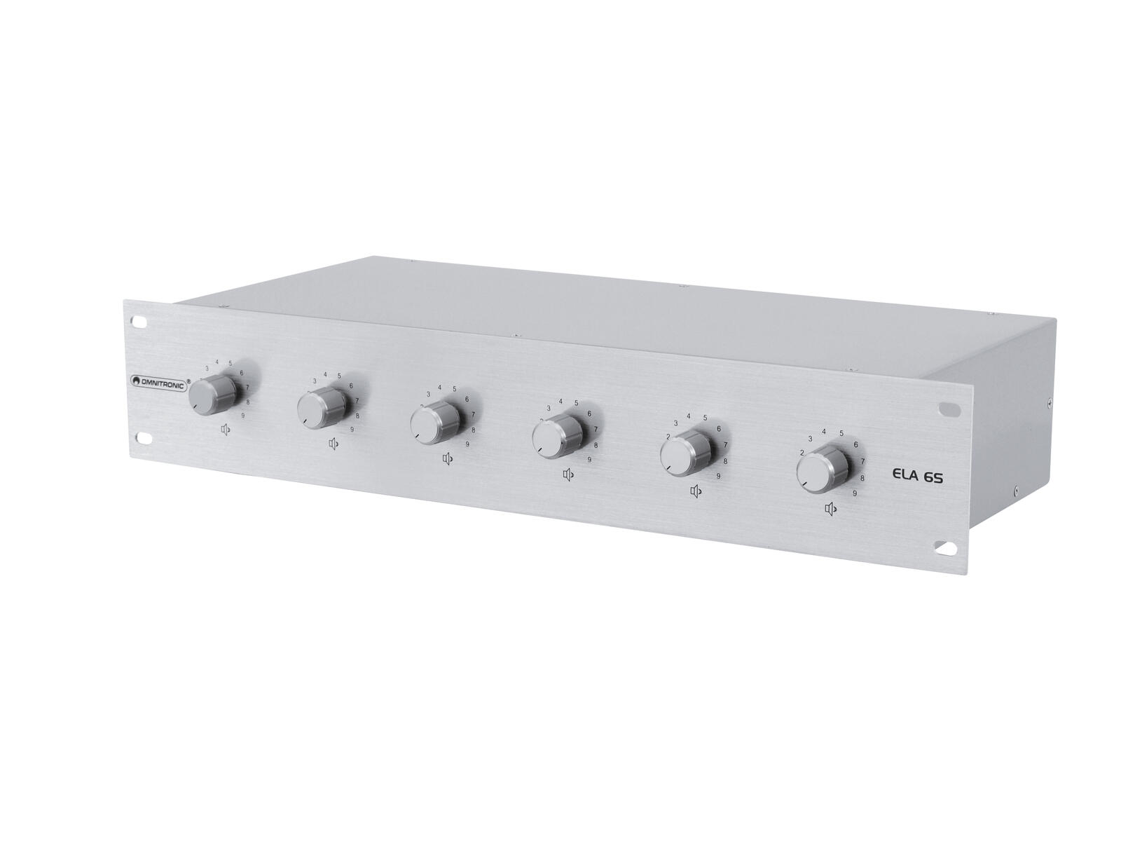 OMNITRONIC ELA 6S-Zonen LS-Regler 5W sil OMNITRONIC ELA 6S-Zonen LS-Regler 5W sil
