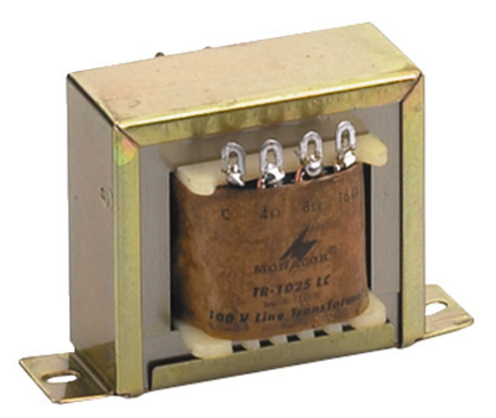 MONACOR TR-1025LC 100-V-Leistungs-Audio-Transformator, 25 W