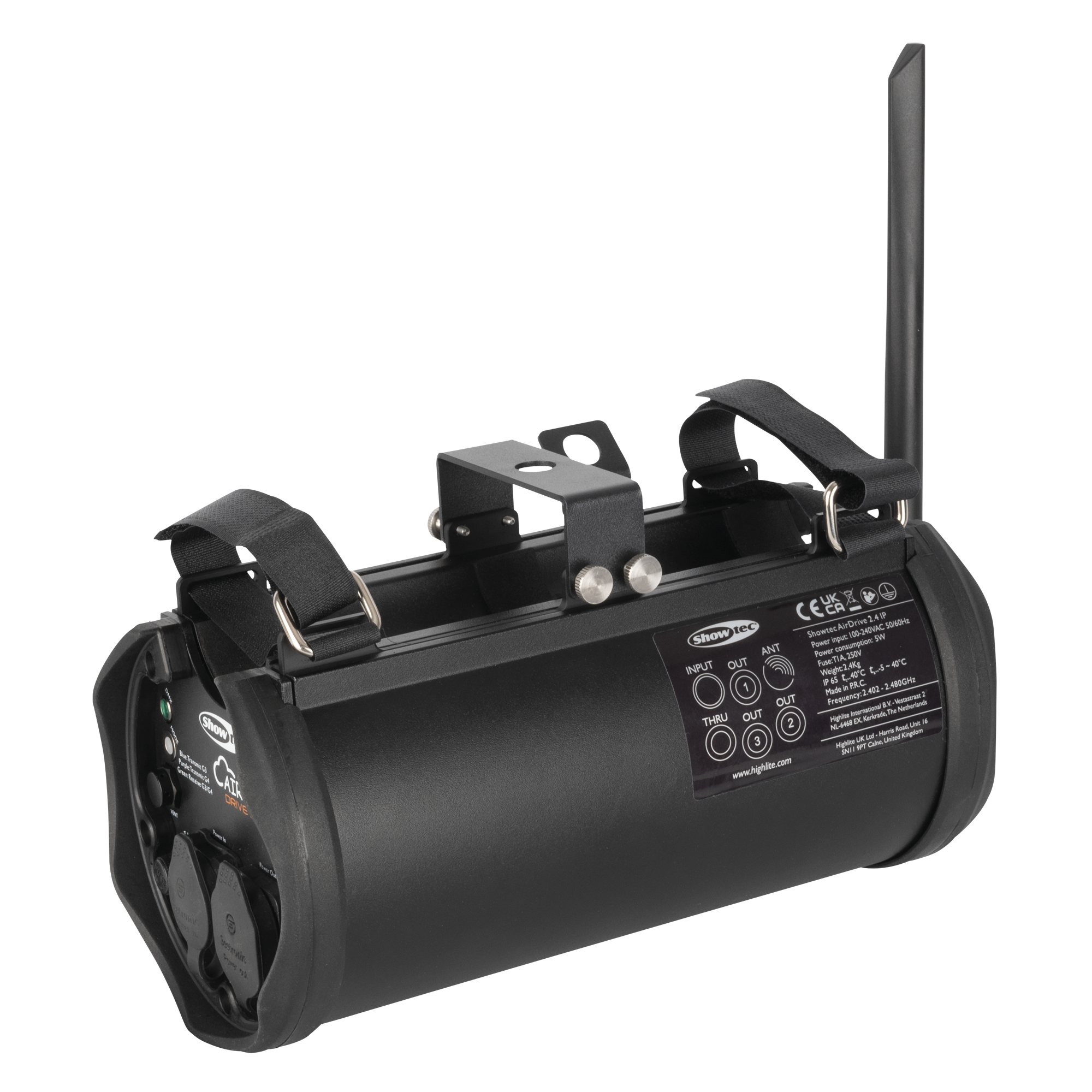 SHOWTEC AirDrive 2.4 IP 3-pin XLR DMX transceiver 3-pin XLR DMX-Transceiver