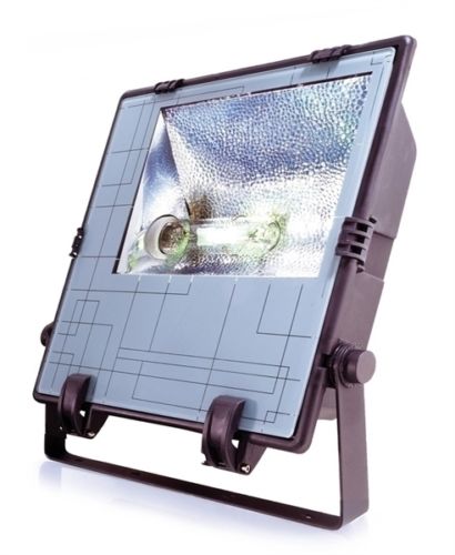 Flutlicht Scheinwerfer Fluter HQI 400 W Strahler ohne Leuchtmittel symmetrisch