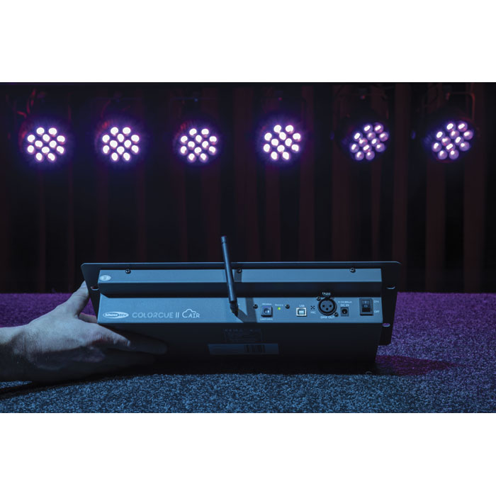Showtec ColorCue 2 Air Intelligenter, batteriebetriebener LED-Controller mit Wireless DMX, 6 Fadern und 6 Farben