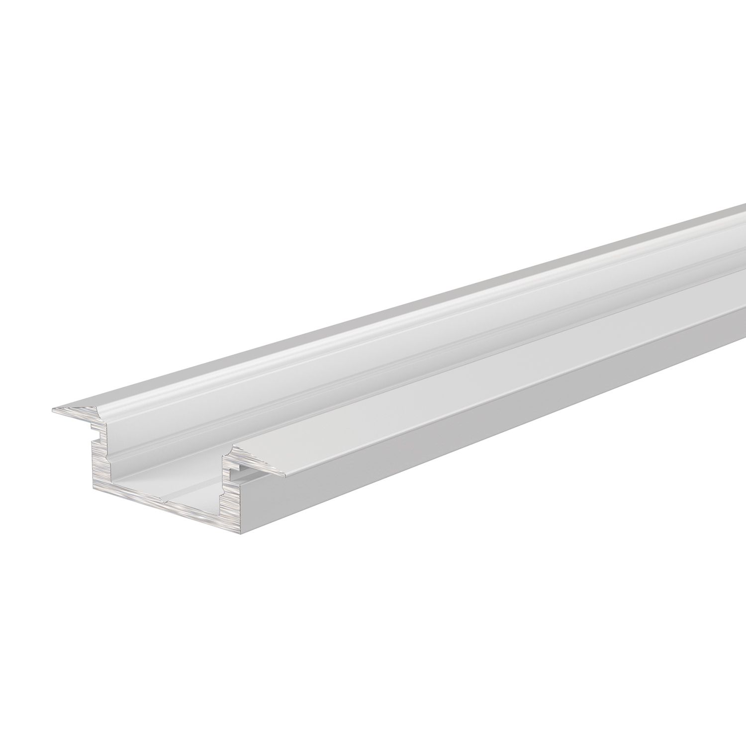T-Profil flach ET-01-10, 2m, Weiß