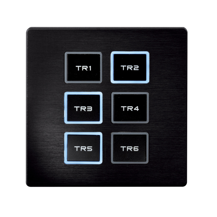 Showtec Wall Panel Remote for TR-512 Install/Pocket Schwarze Frontplatte