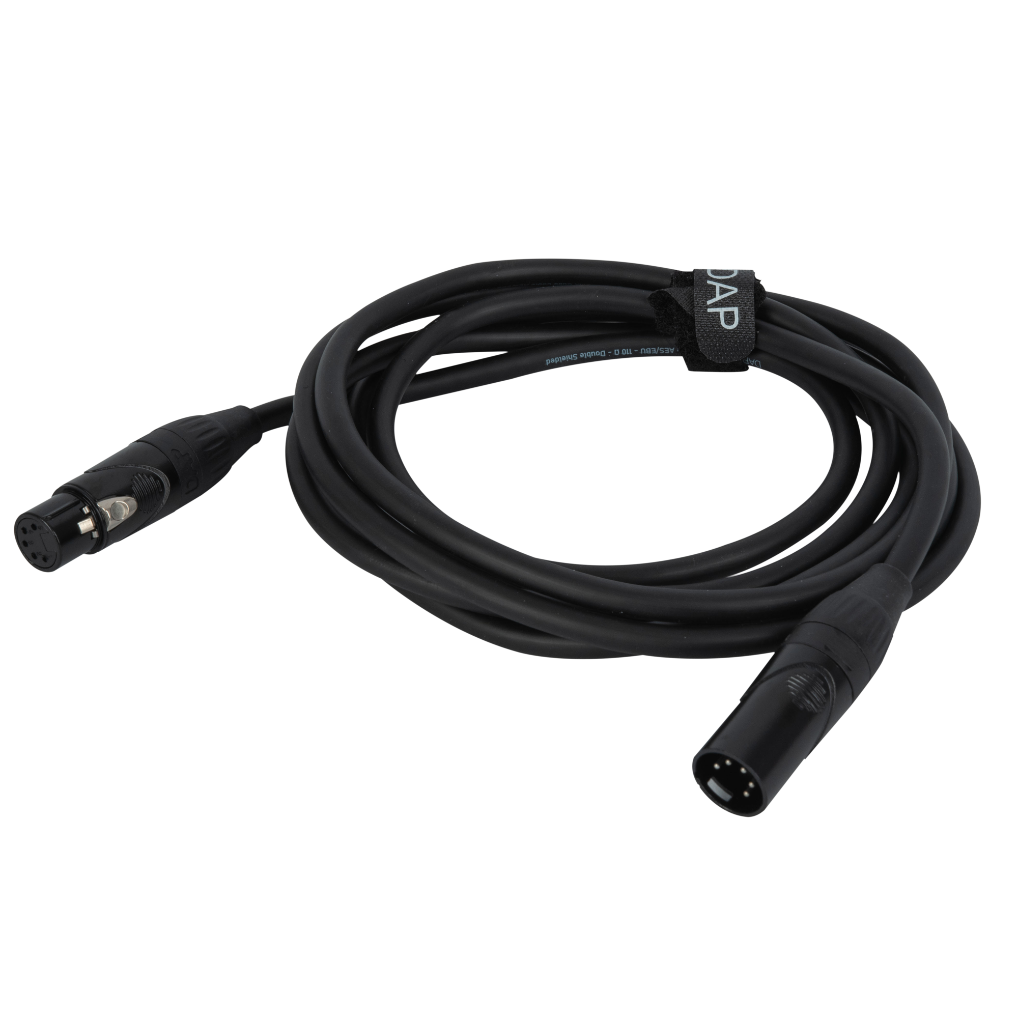 DAP FLX08 - DMX/AES-EBU XLR/M 5P to XLR/F 5P 3 m 3 m